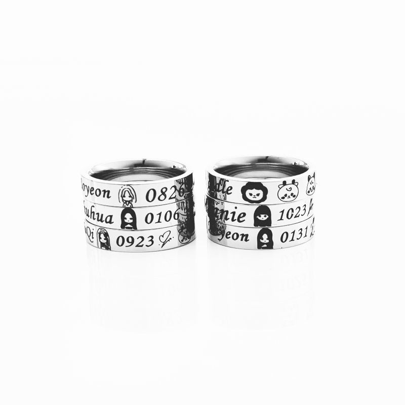 I-DLE Fanmade Birthdate Signature Ring-