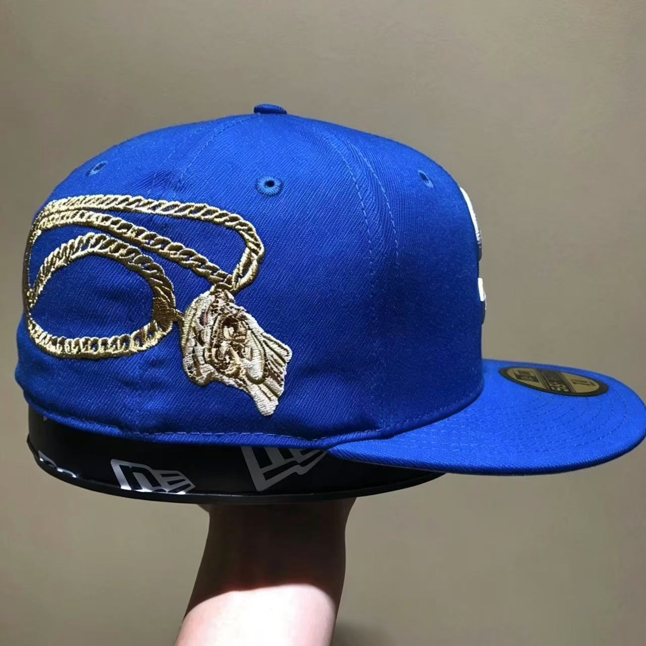 Blue Cap｜Embroidered  supreme style Baseball Custom Cap Hat 