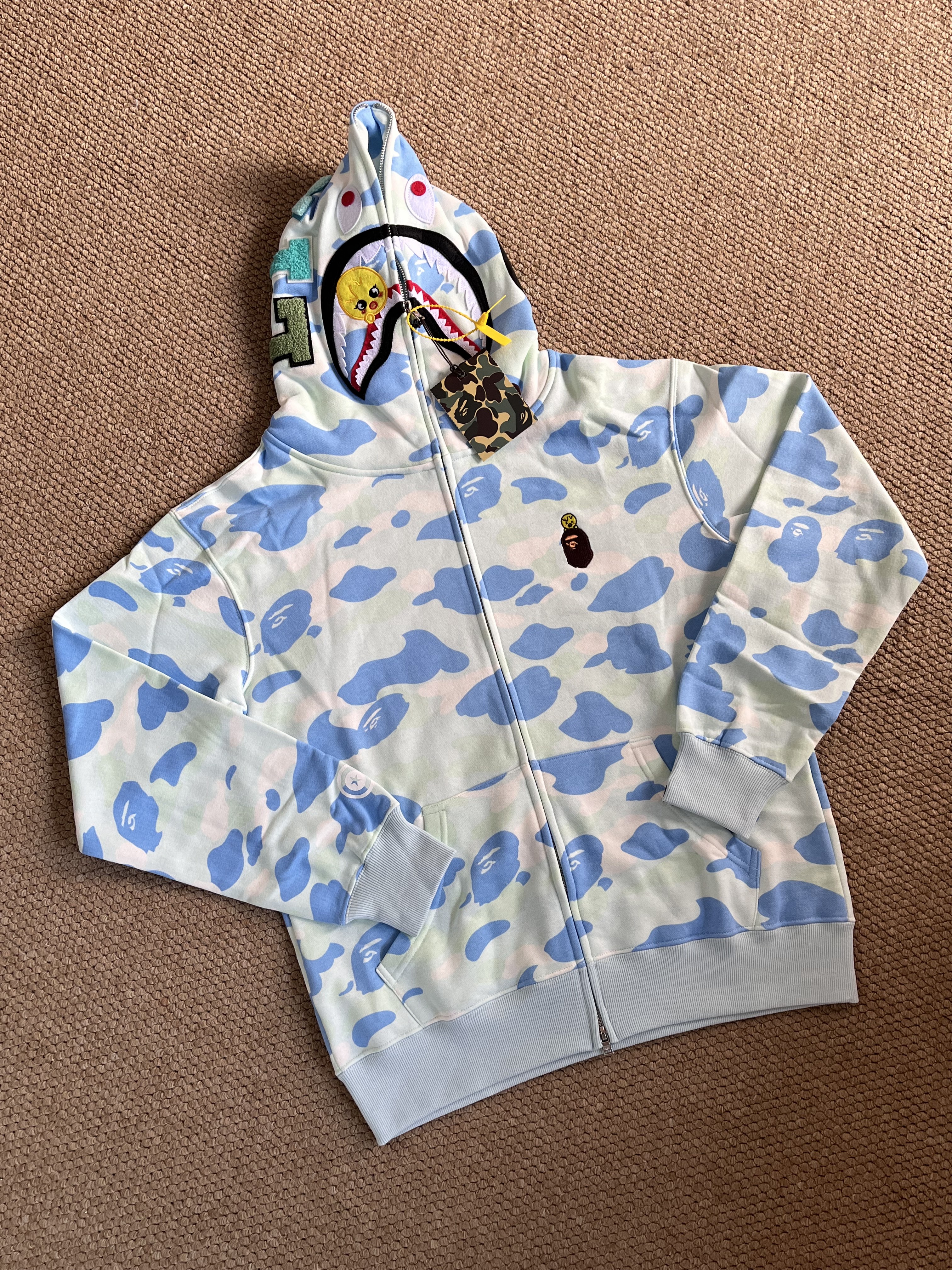StrayKids Felix BAPE Inspired Bape camo zip-up  hoodie-Stray Kids