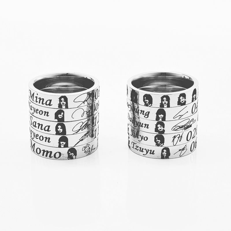 Twice Fanmade Birthdate Signature Ring