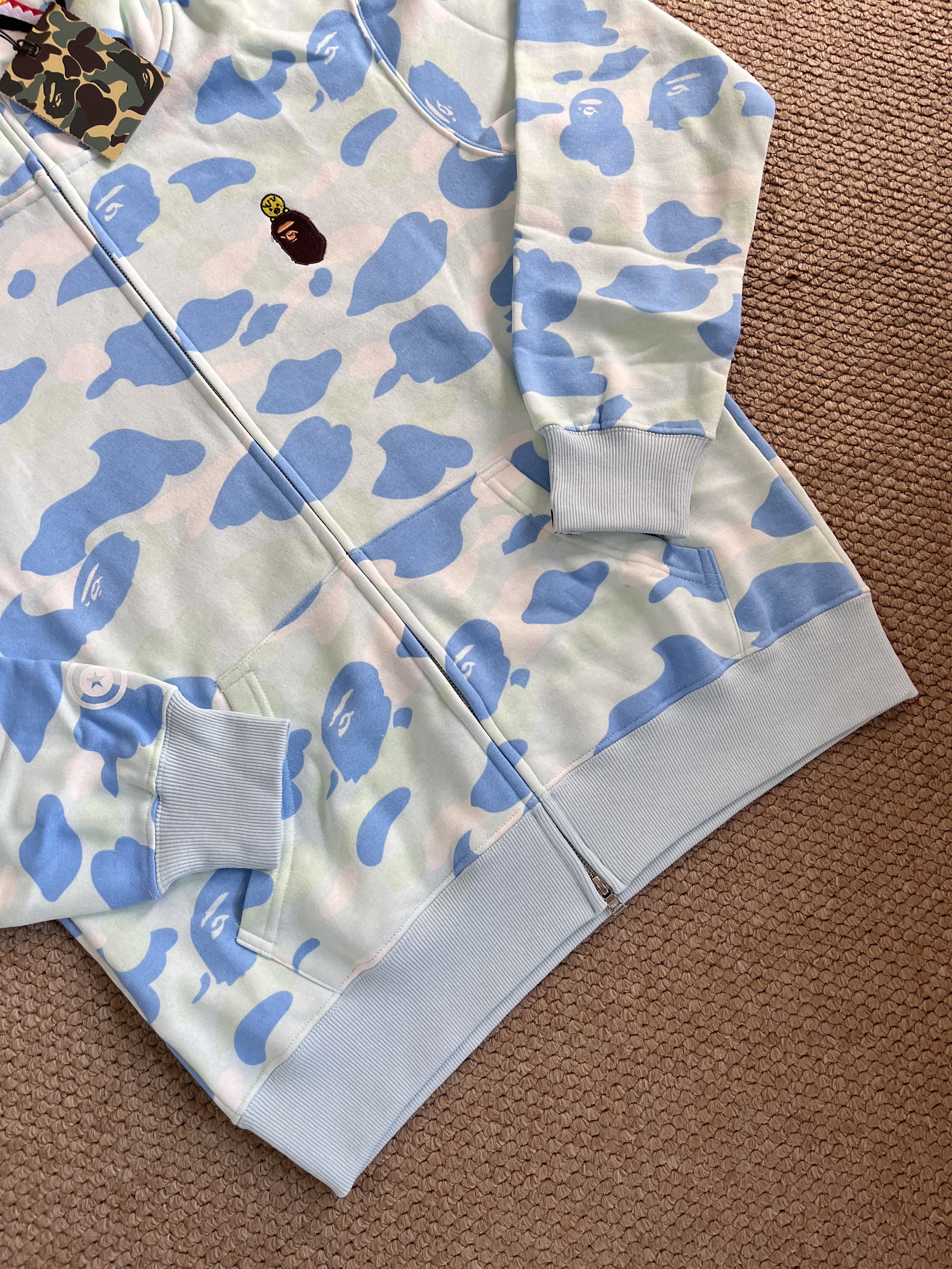 StrayKids Felix BAPE Inspired Bape camo zip-up  hoodie-Stray Kids