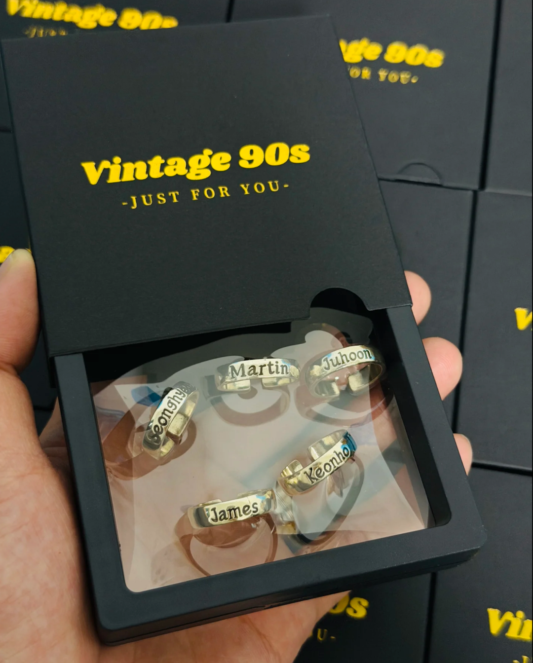 CORTIS Member Name Engraved Adjustable Ring