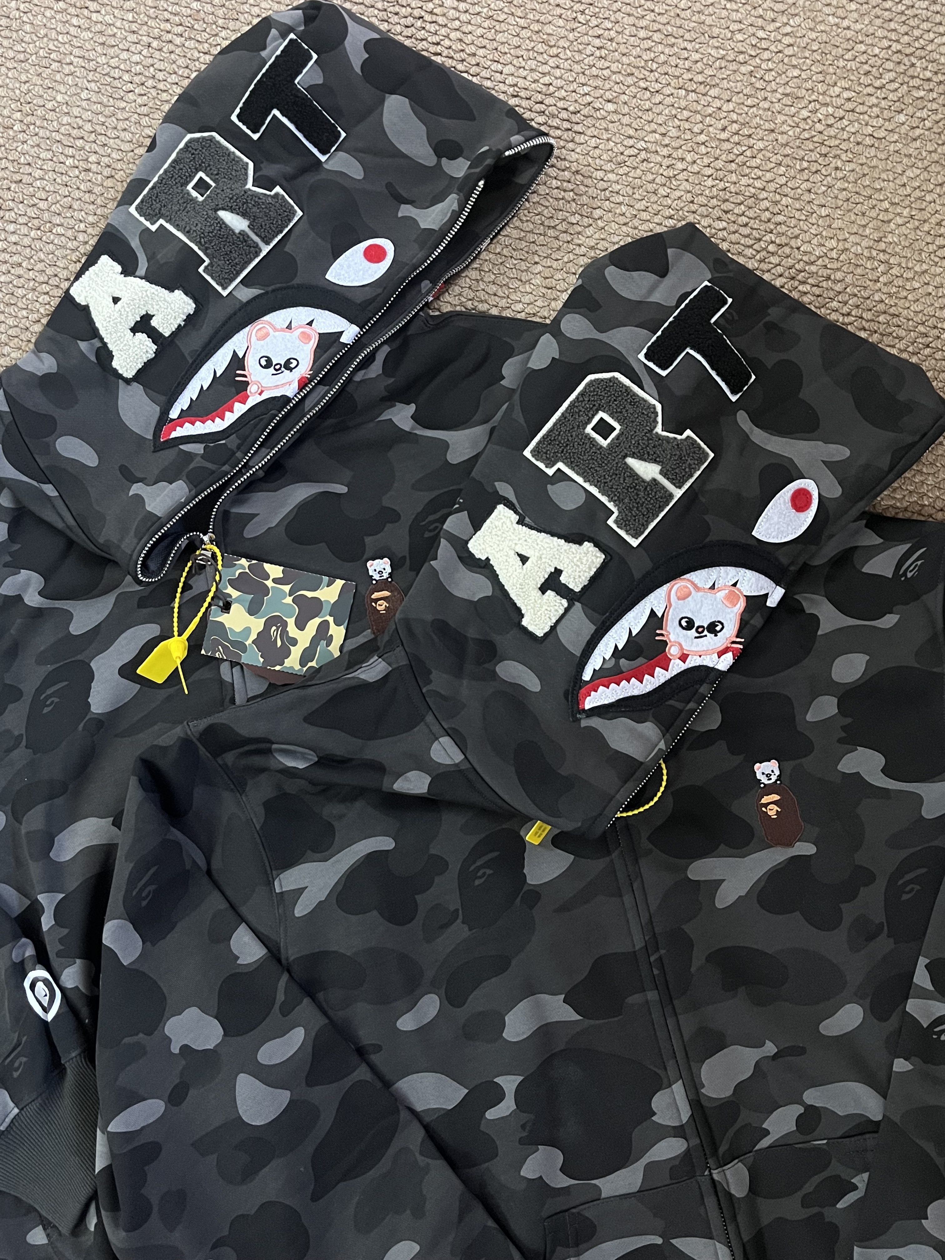 StrayKids Hyunjin BAPE Inspired Bape camo zip-up  hoodie-Stray Kids