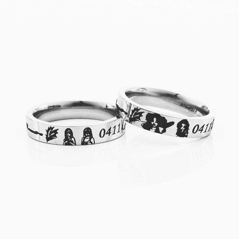 Aespa Karina Fanmade Birthdate Signature Ring-
