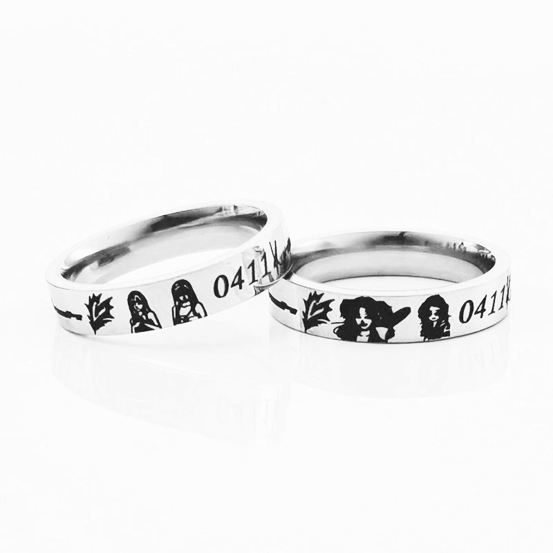 Aespa Karina Fanmade Birthdate Signature Ring-