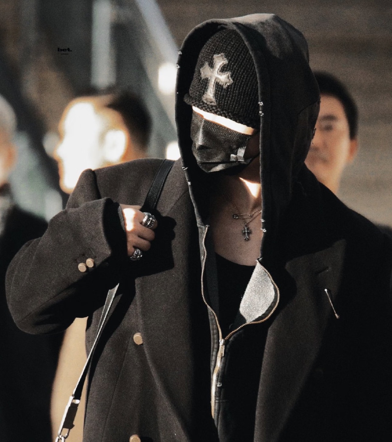 Enhypen NI-KI inspired chrome hearts ring