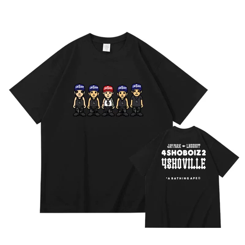 Custom Lngshot jaypark member print tshirt