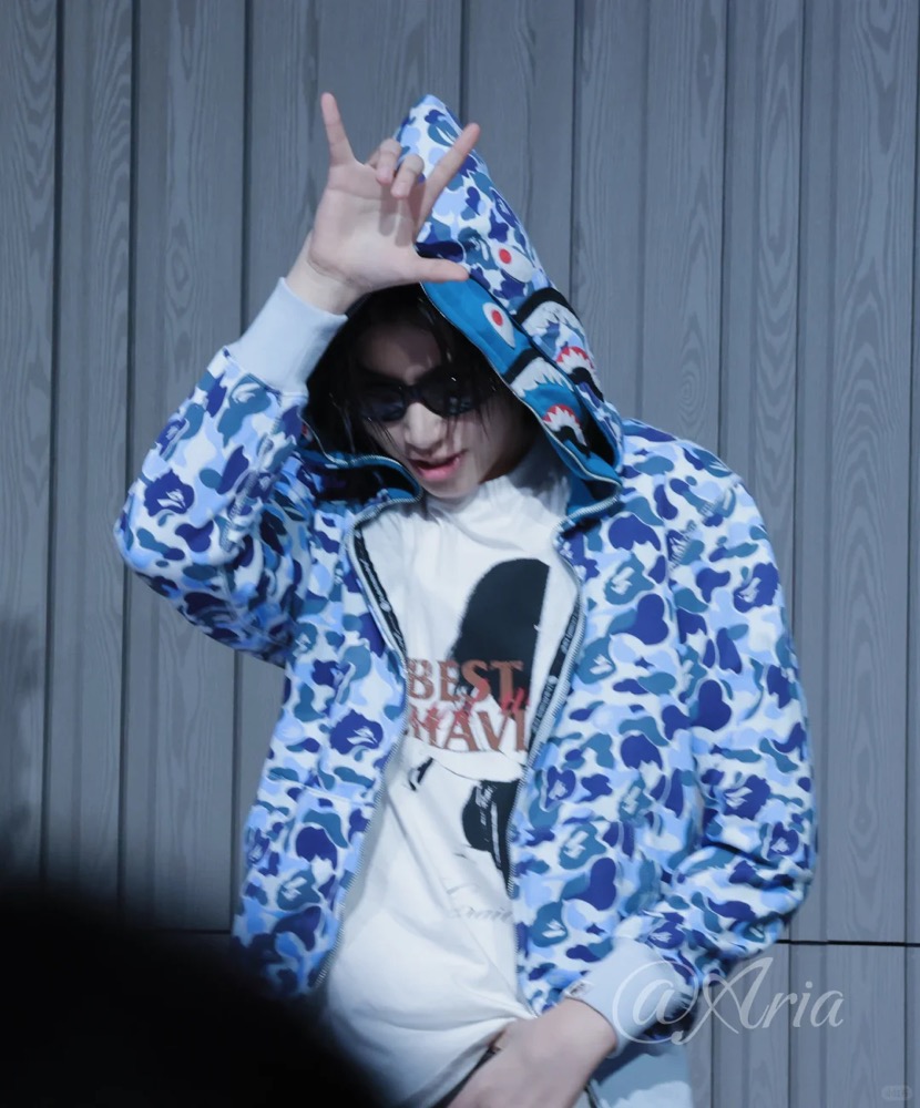 lngshot louis inspired Camo Shark Full bape Zip Hoodie Jacket with Double Hoodie