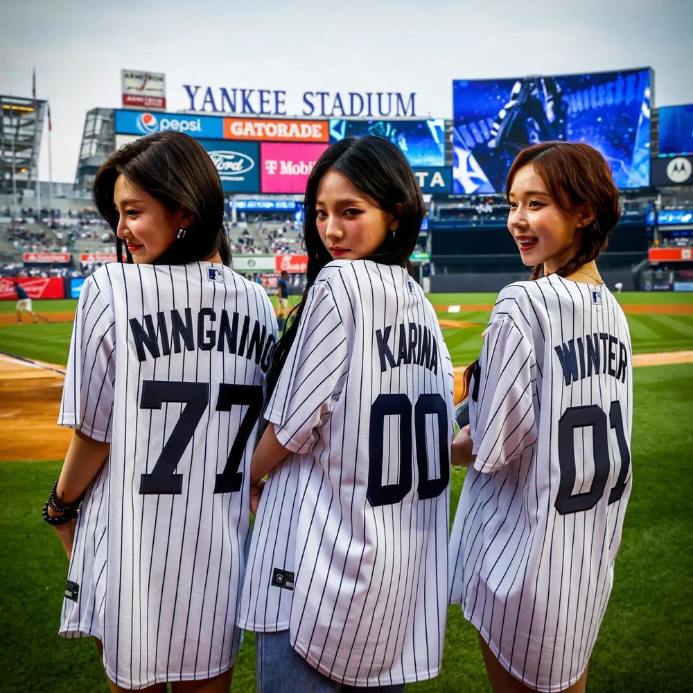 Aespa NY Baseball Customized  Jersey Shirt