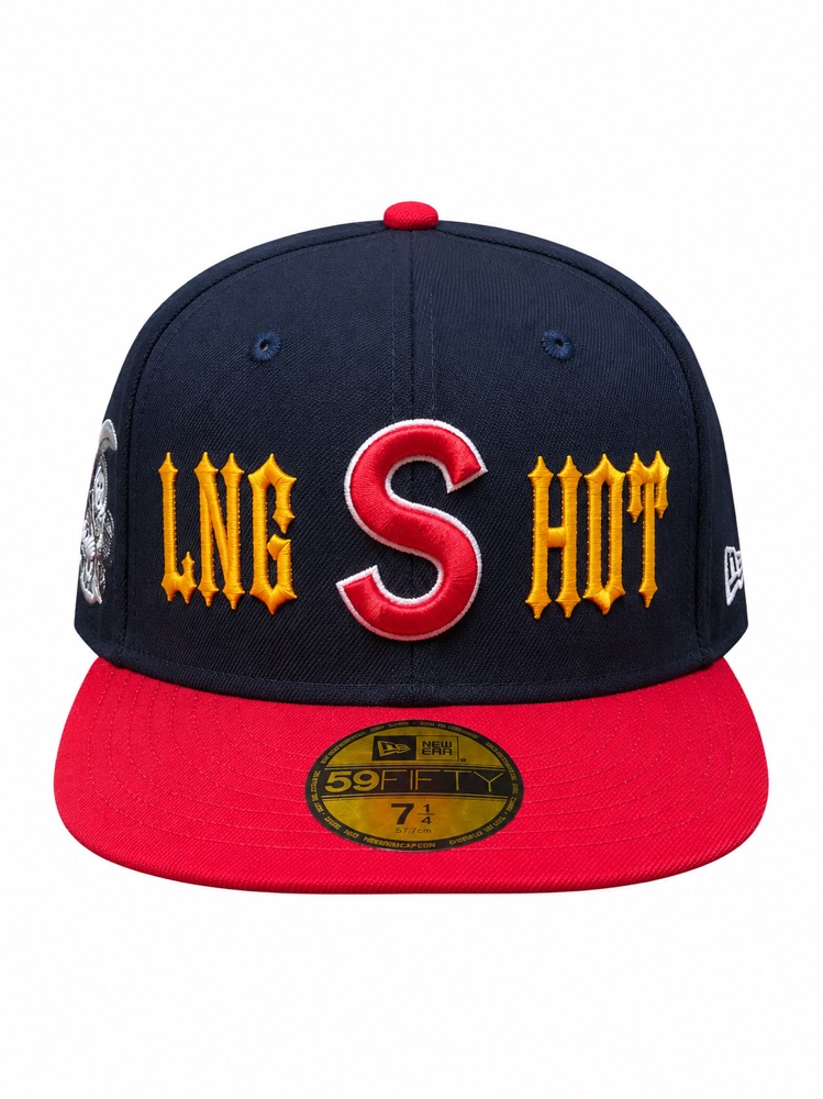 Navy&Red Cap｜Embroidered  supreme style Baseball Custom Cap Hat 