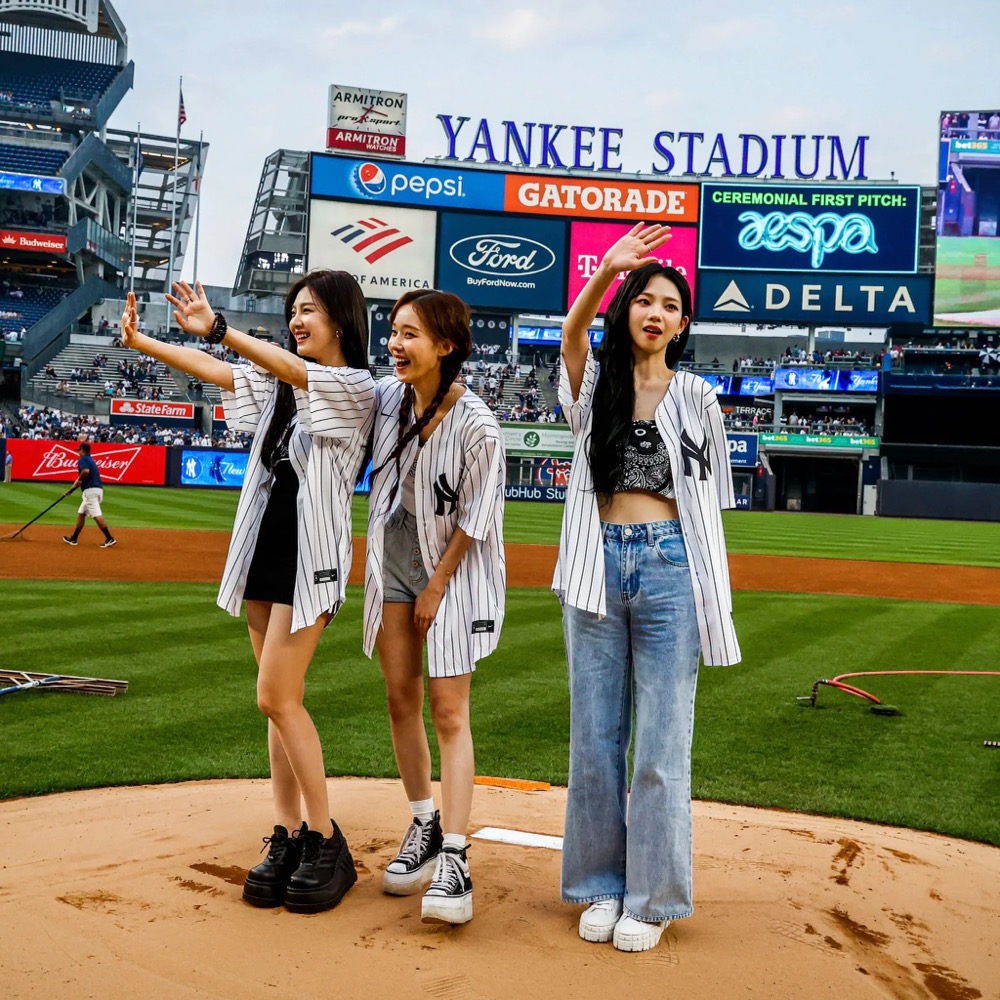 Aespa NY Baseball Customized  Jersey Shirt