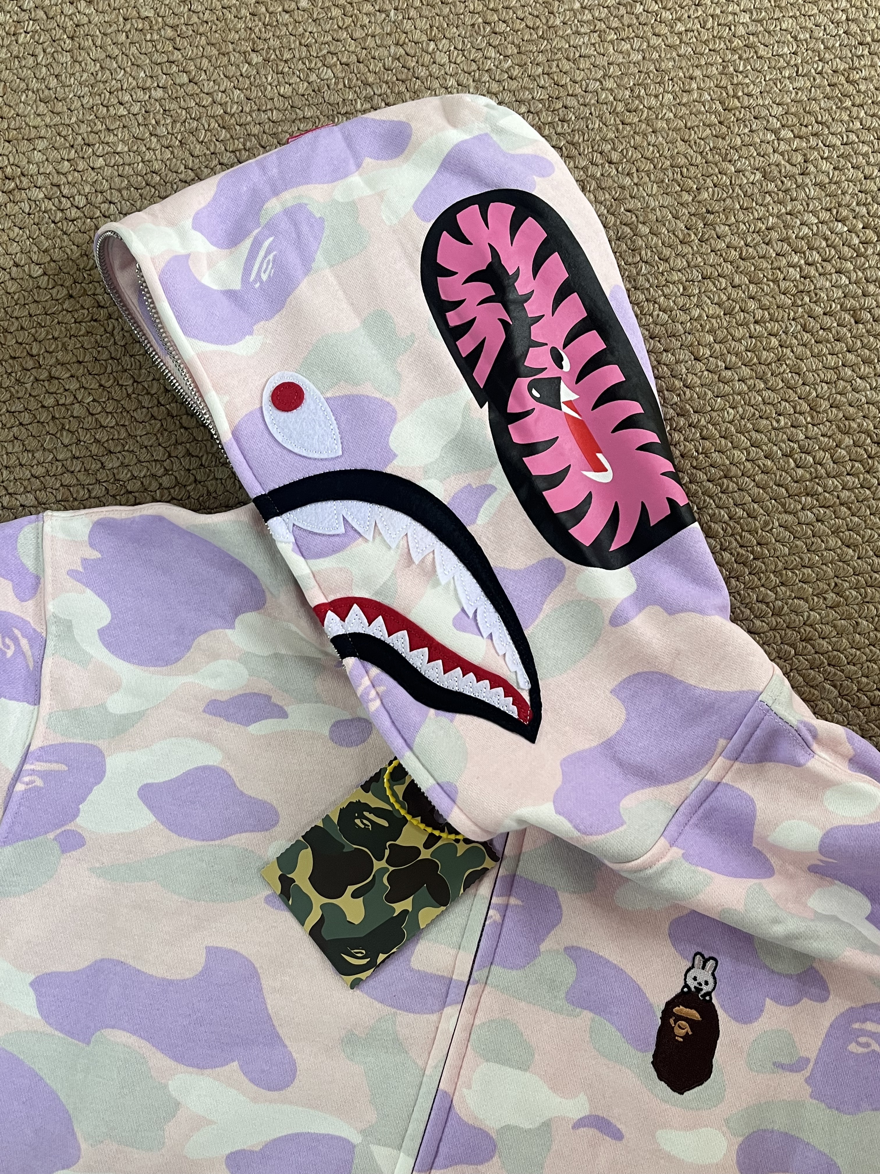StrayKids LeeKnow BAPE Inspired Bape camo zip-up  hoodie-Stray Kids