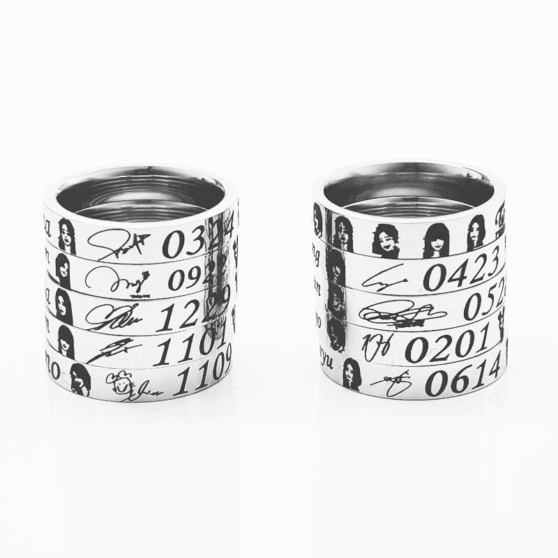 Twice Fanmade Birthdate Signature Ring