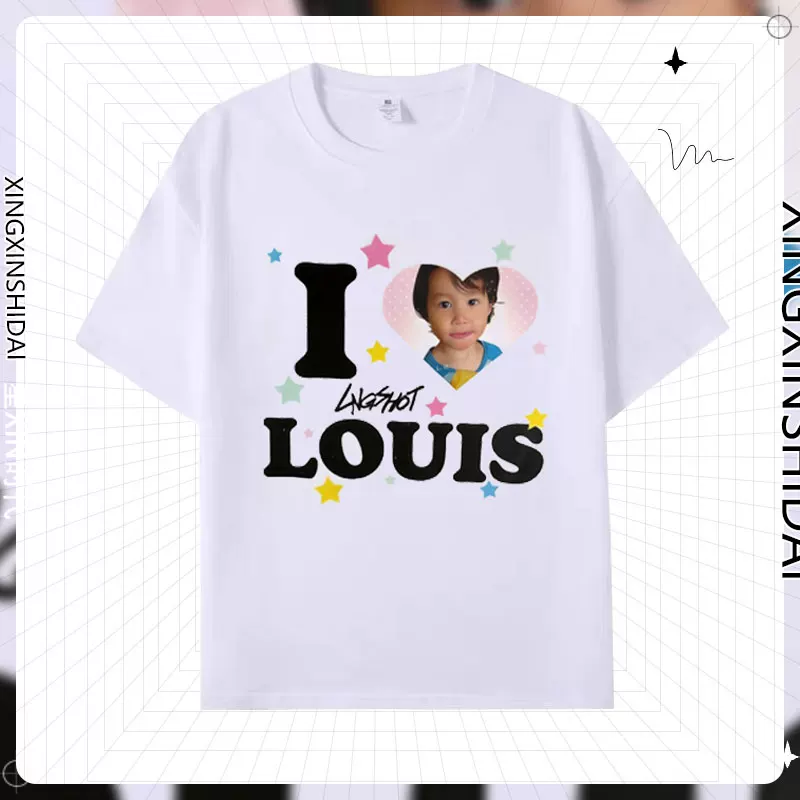 Lngshot I Love Louis Graphic Short Sleeve T-Shirt