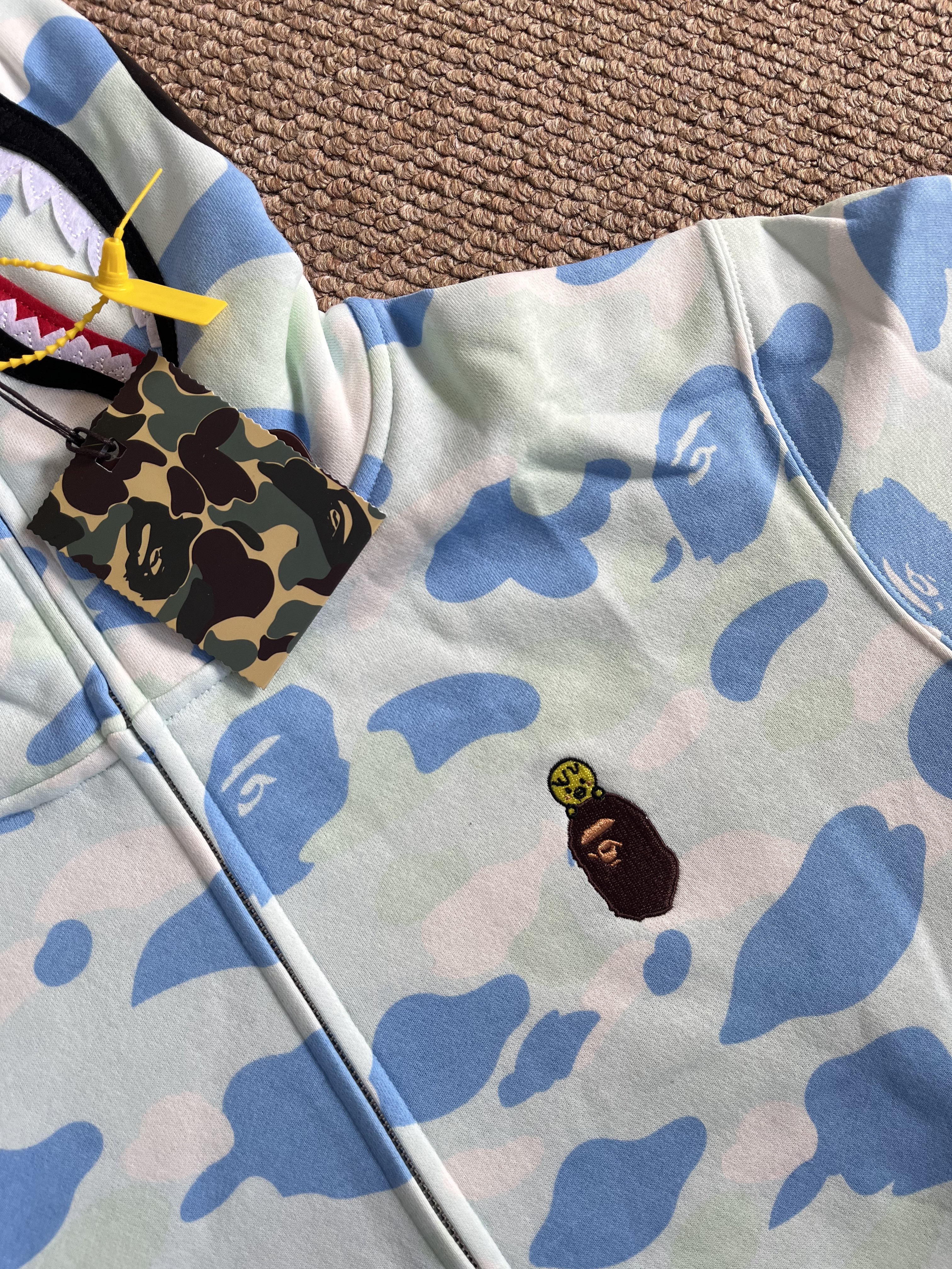 StrayKids Felix BAPE Inspired Bape camo zip-up  hoodie-Stray Kids