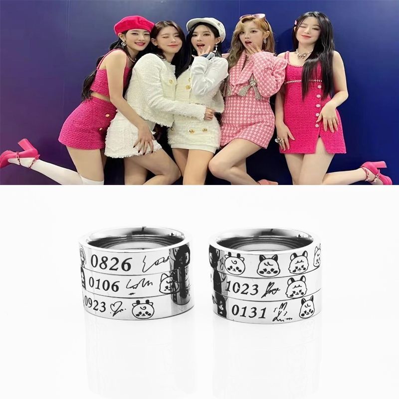 I-DLE Fanmade Birthdate Signature Ring-