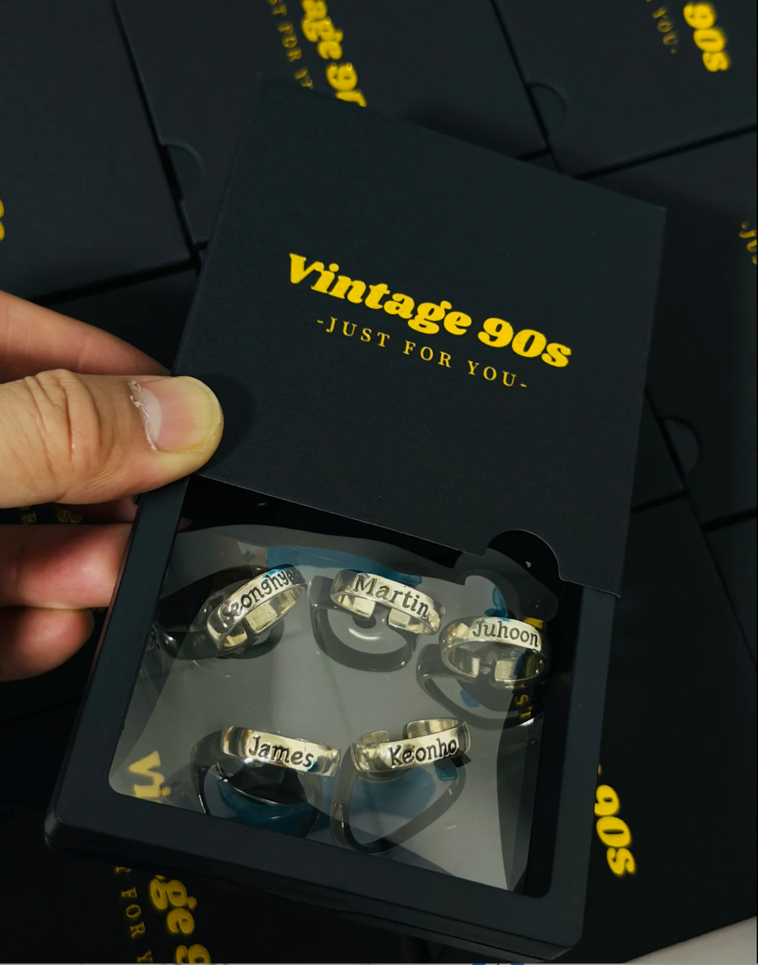CORTIS Member Name Engraved Adjustable Ring