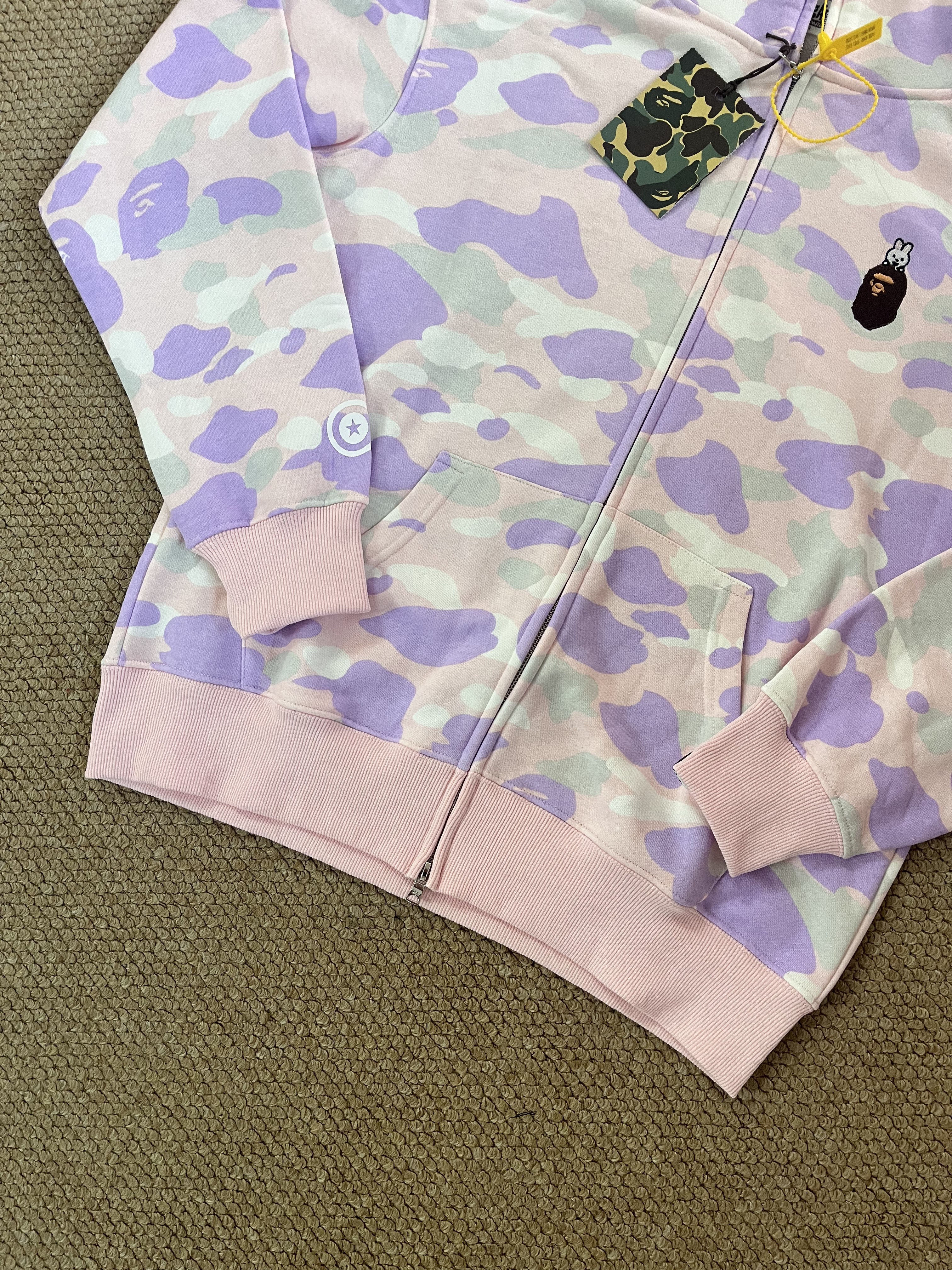 StrayKids LeeKnow BAPE Inspired Bape camo zip-up  hoodie-Stray Kids