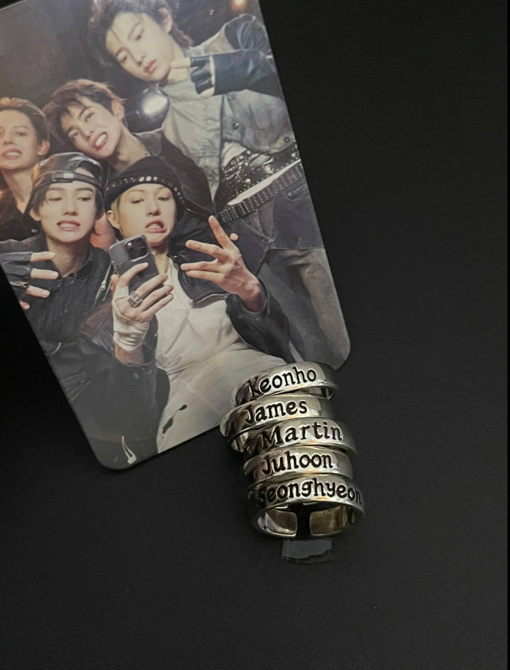 CORTIS Member Name Engraved Adjustable Ring