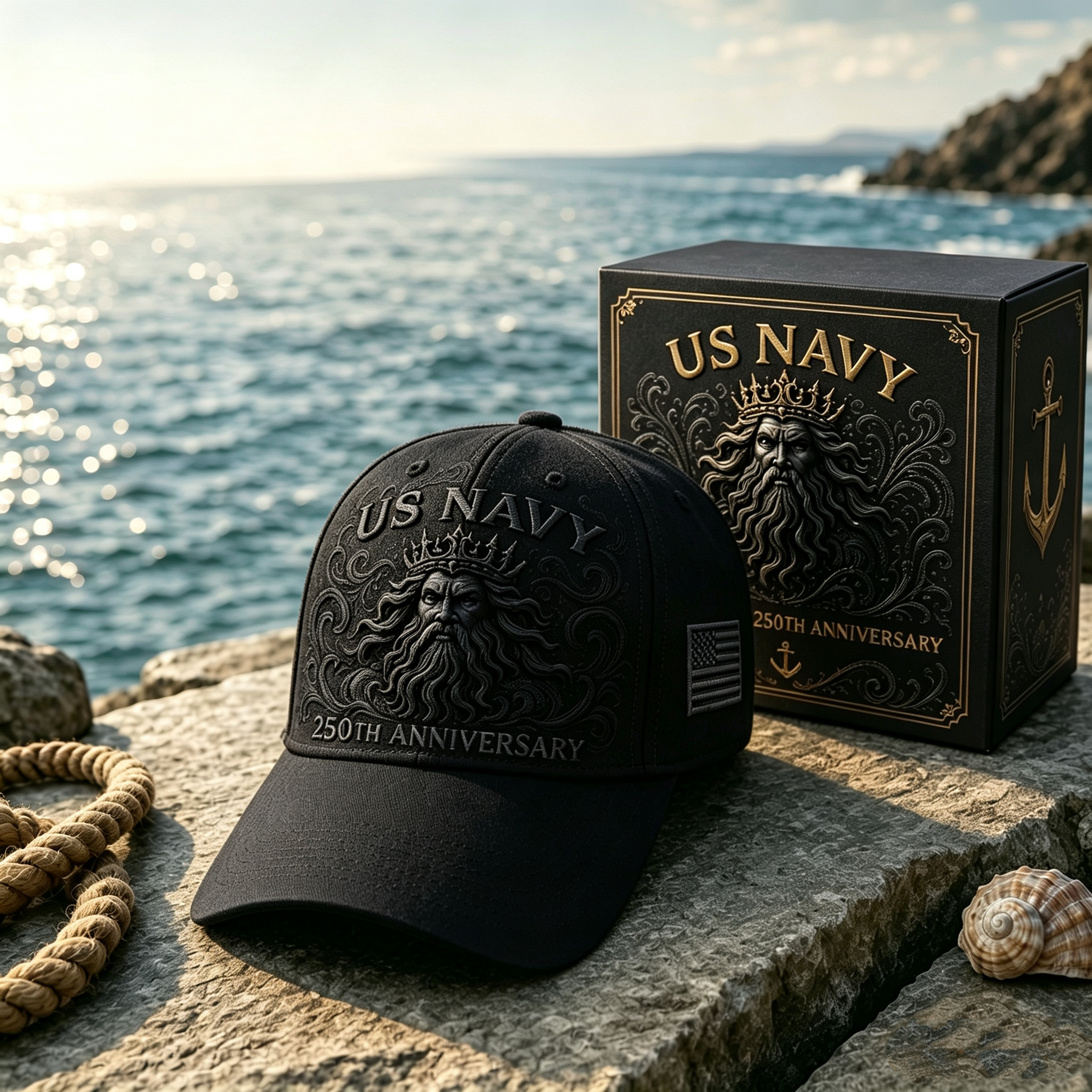 US Navy 250th Anniversary Sea-King Tribute Cap ⚓🌊