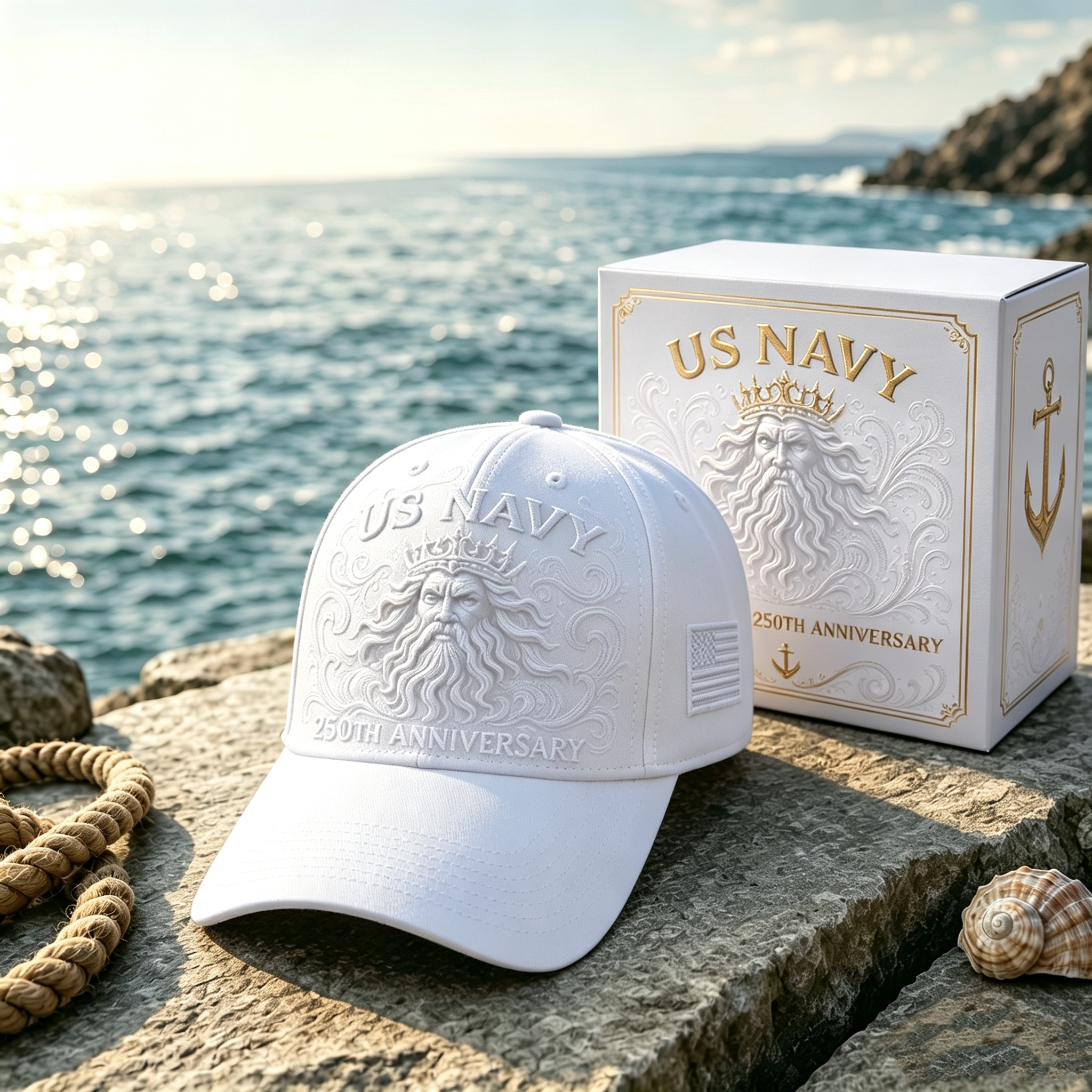 US Navy 250th Anniversary Sea-King Tribute Cap ⚓🌊