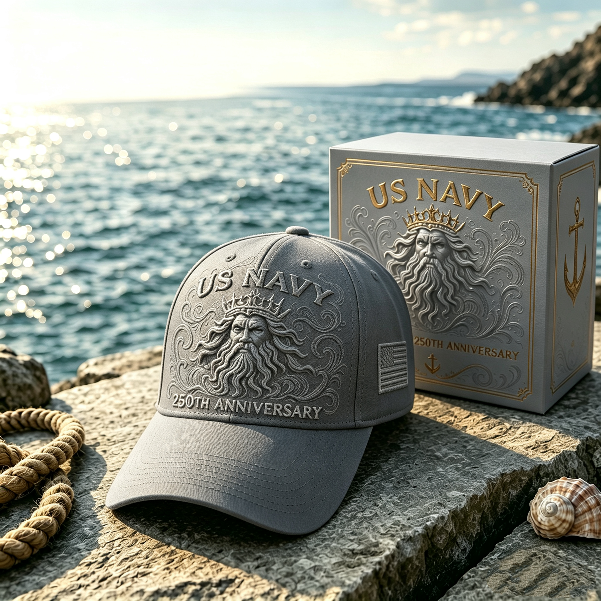 US Navy 250th Anniversary Sea-King Tribute Cap ⚓🌊