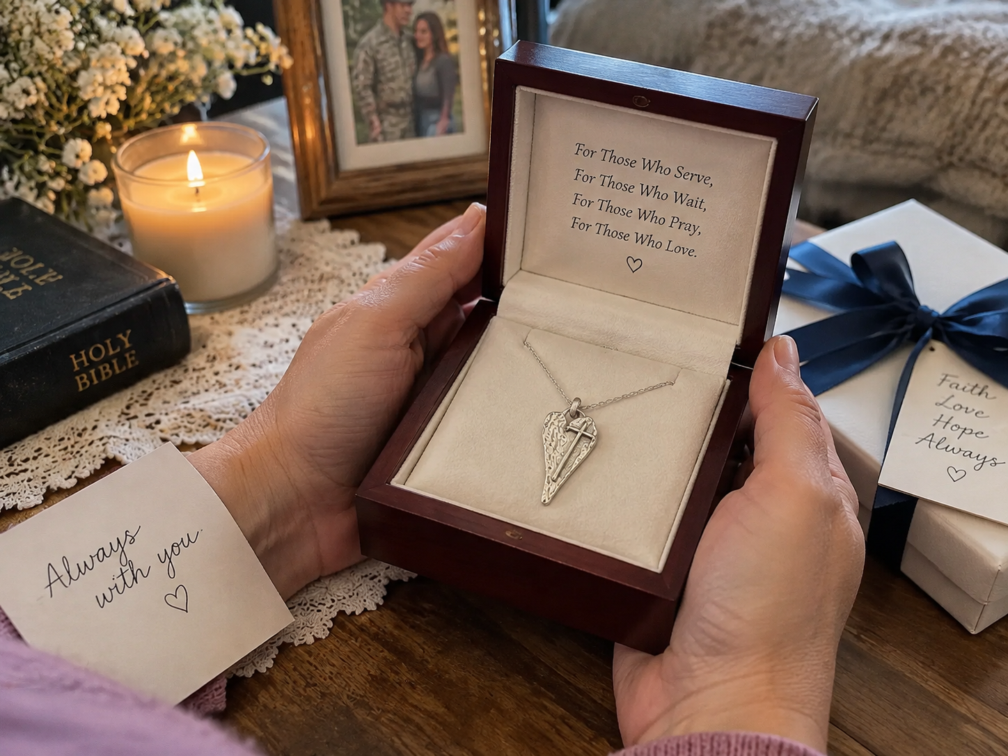 ✝️ The Heart of Faith Memorial Pendant - (𝑴𝒂𝒓𝒕𝒉𝒂 𝑻𝒂𝒚𝒍𝒐𝒓 𝐇𝐚𝐧𝐝𝐦𝐚𝐝𝐞®)
