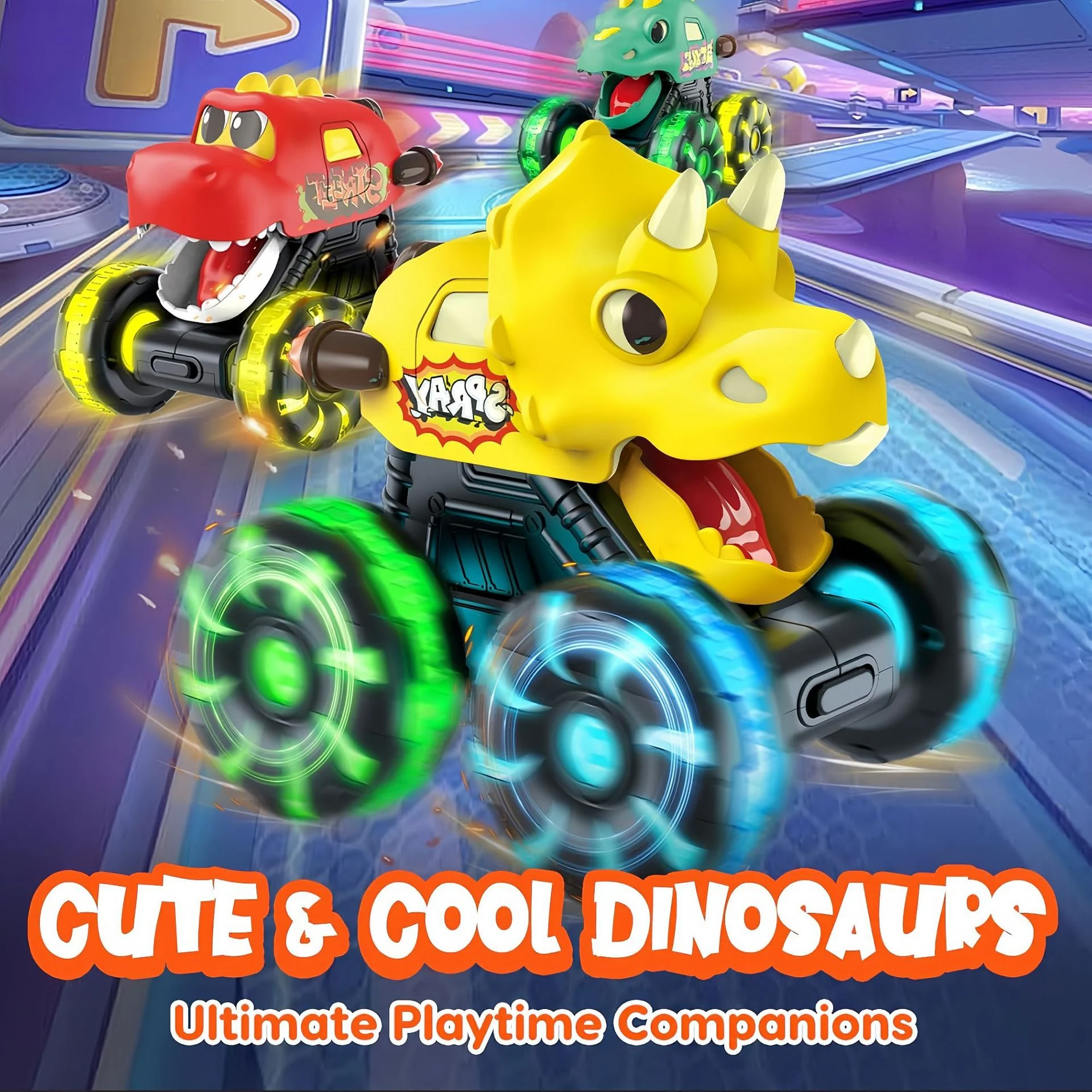 Press & Go Dino Truck Toy