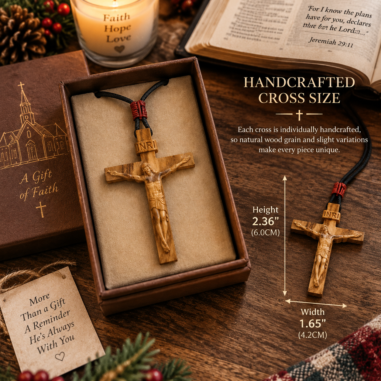✝️ The Bethlehem Promise Cross Necklace® - 𝑯𝒂𝒏𝒅𝒎𝒂𝒅𝒆 𝑾𝒊𝒕𝒉 𝑳𝒐𝒗𝒆 𝑩𝒚 𝑴𝒂𝒓𝒕𝒉𝒂❤