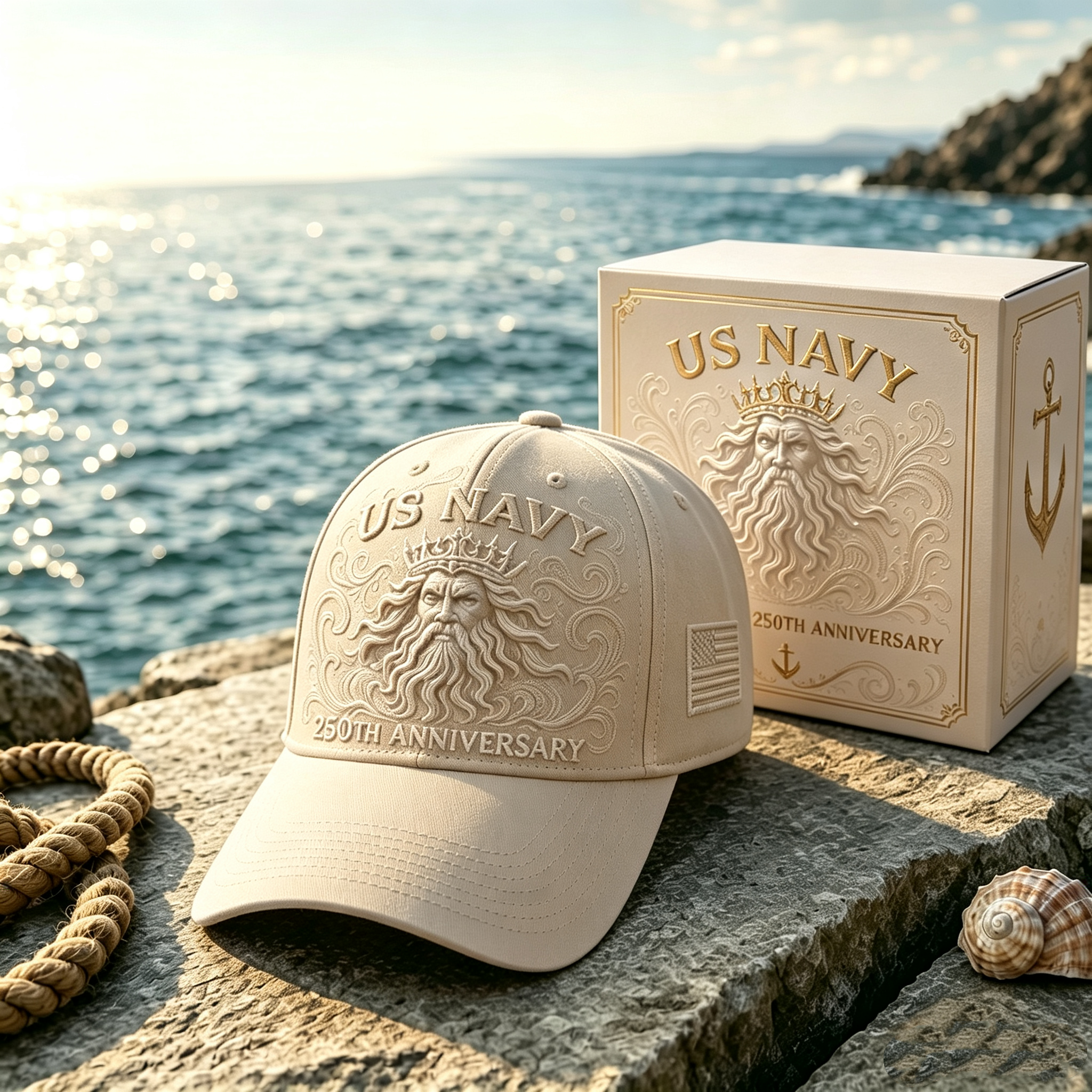 US Navy 250th Anniversary Sea-King Tribute Cap ⚓🌊