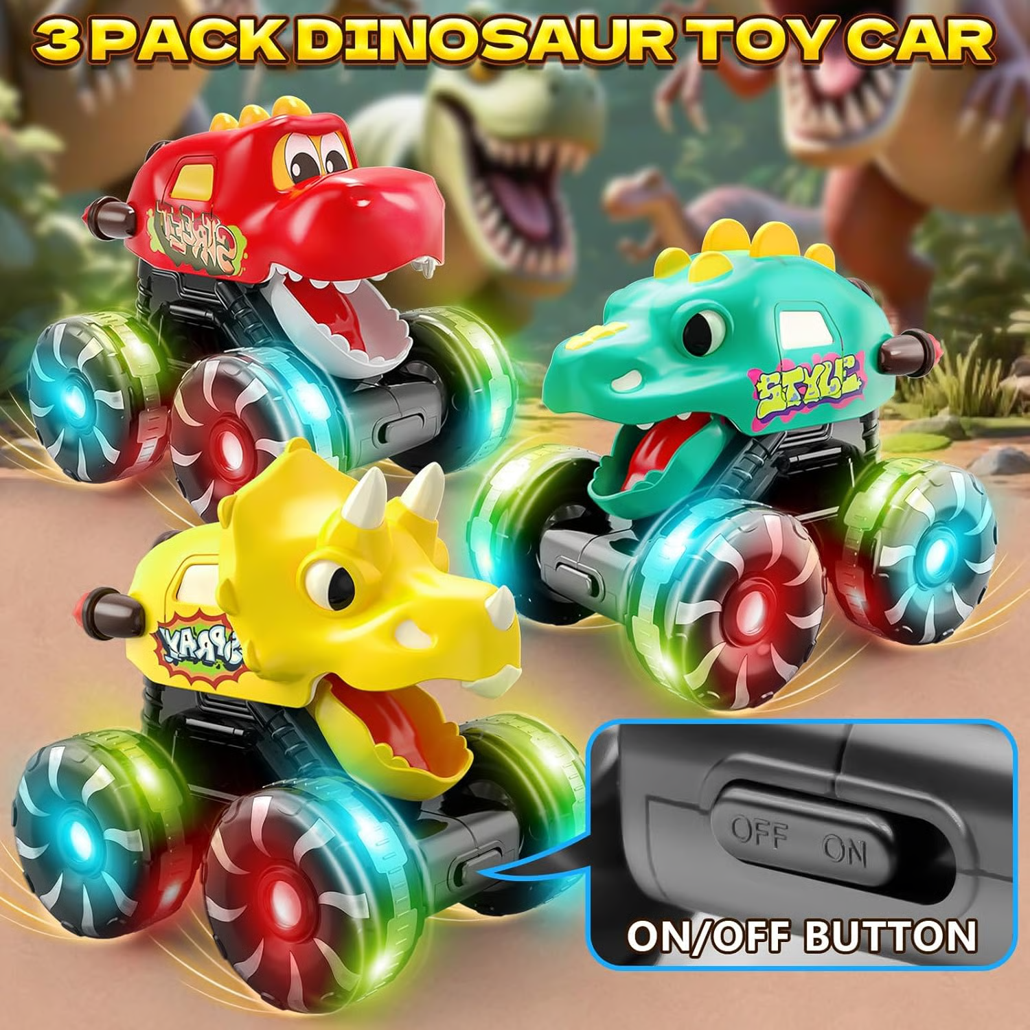 Press & Go Dino Truck Toy
