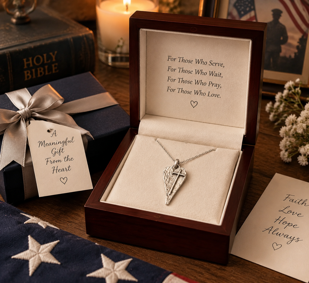 ✝️ The Heart of Faith Memorial Pendant - (𝑴𝒂𝒓𝒕𝒉𝒂 𝑻𝒂𝒚𝒍𝒐𝒓 𝐇𝐚𝐧𝐝𝐦𝐚𝐝𝐞®)