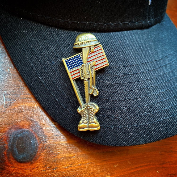Handmade Soldier Memorial Pin - Made in America