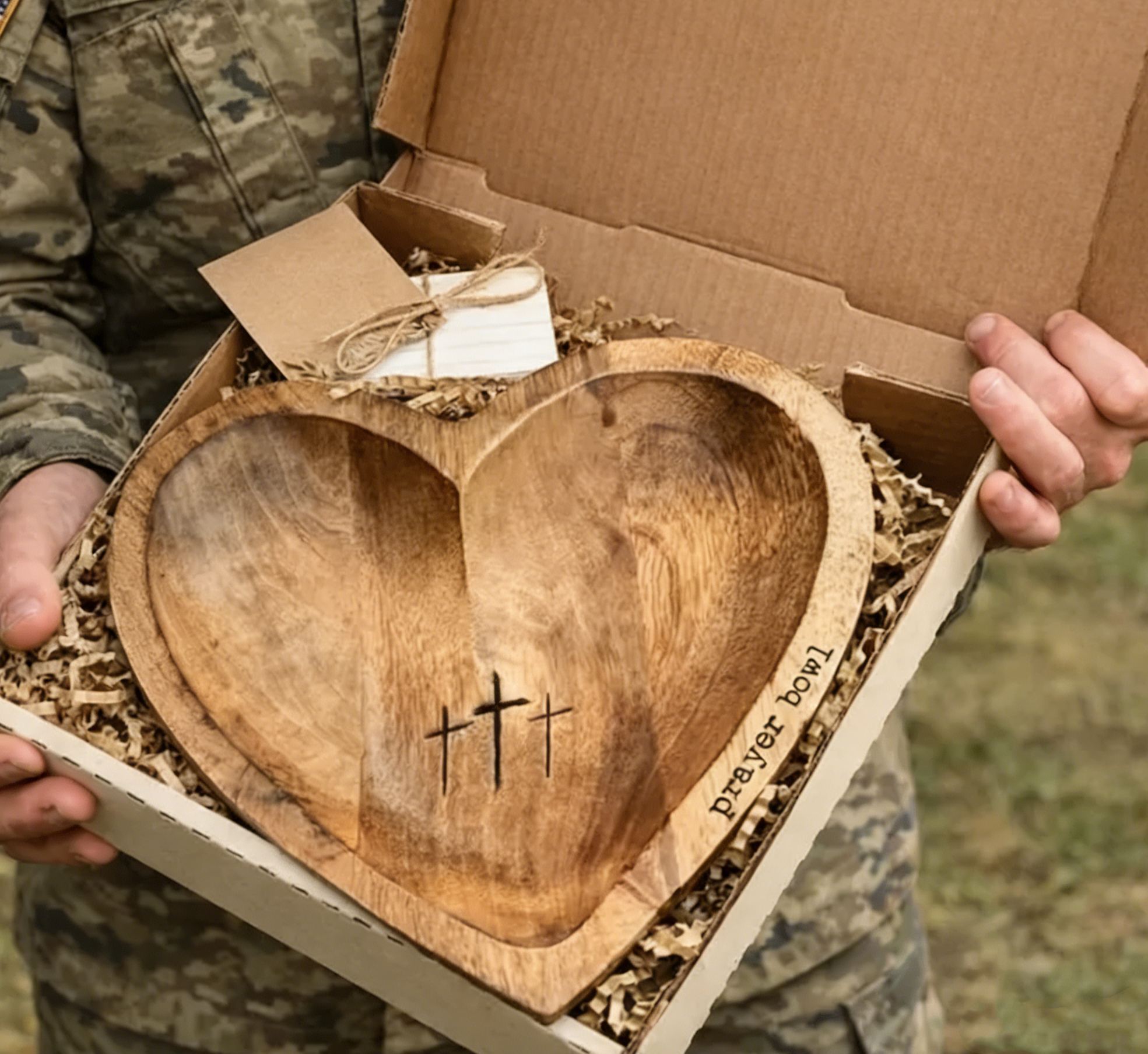 🔥Handmade Prayer Bowl,  Dough Bowl , Cross religious gifts - 100% Made in USA