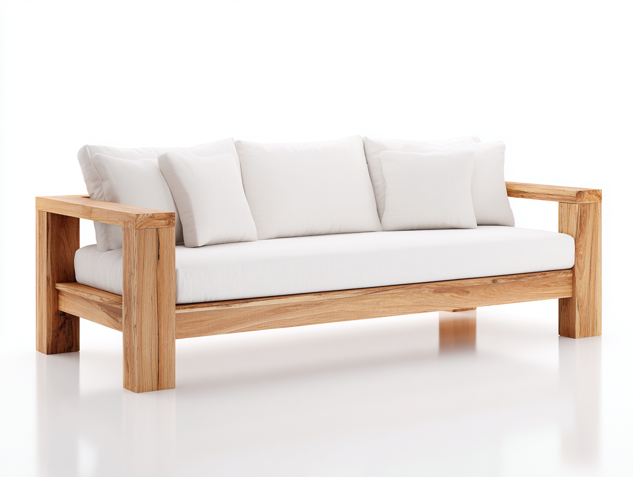 Divani da esterno-legno-tessuto-185x78x72 cm-bianco-naturale-stile scandinavo moderno-Lolinzidecor
