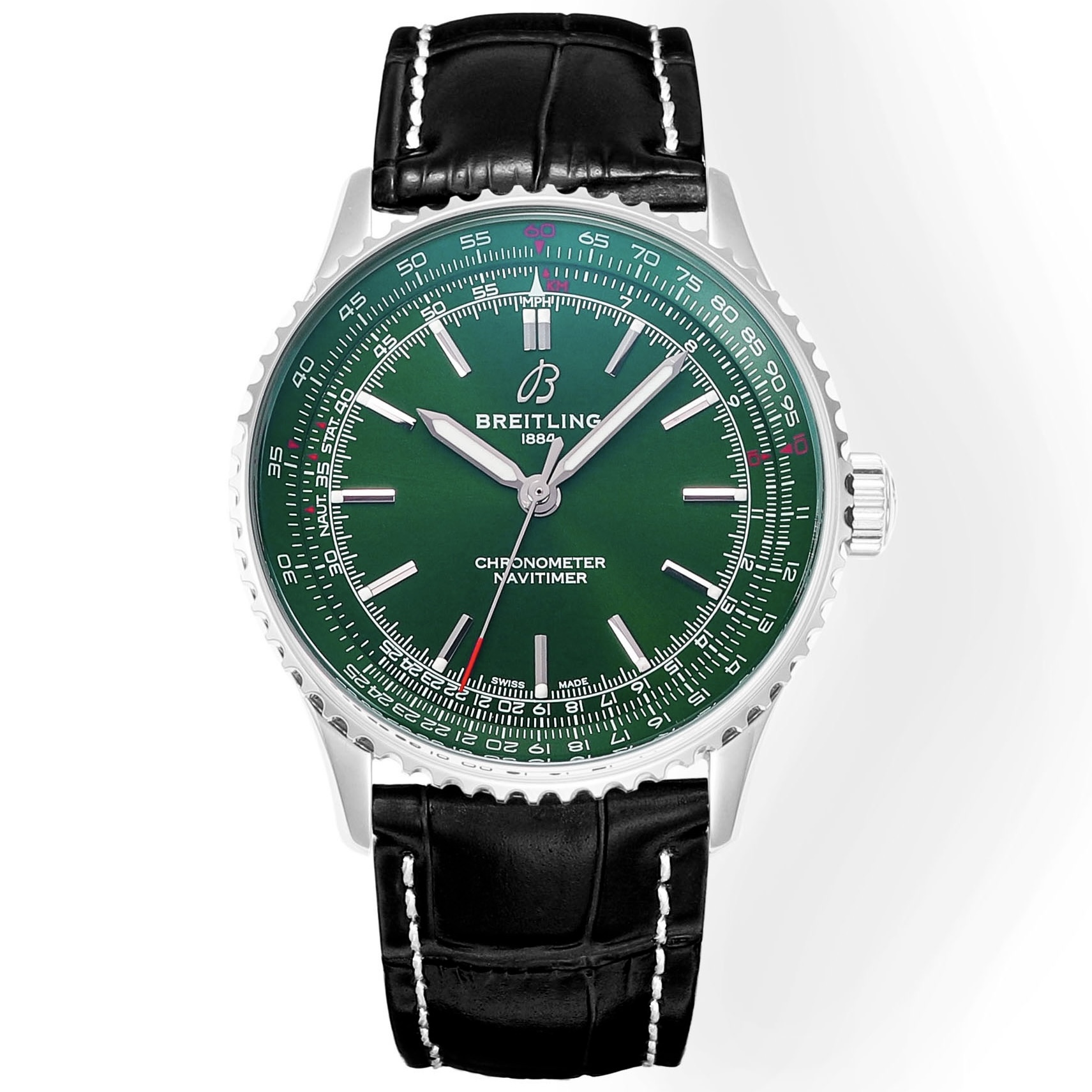BREITLING Navitimer 1 Pilot Watch 41mm, TW Factory Seagull 2824 Automatic Leather Strap