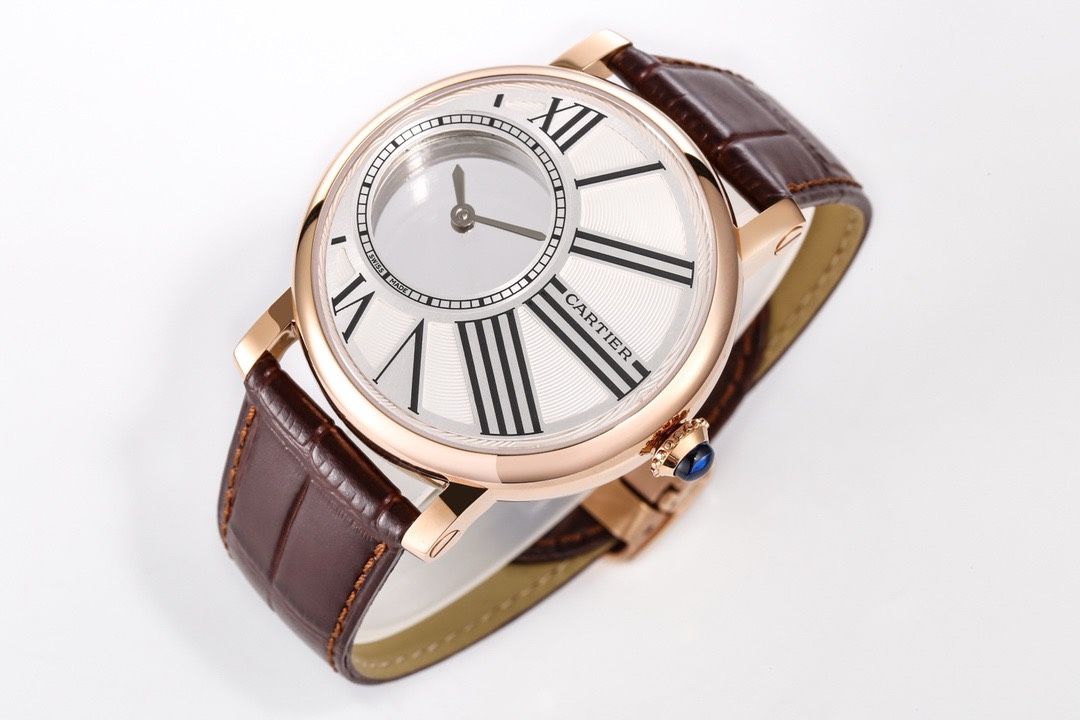 Cartier Rotonde de Cartier Mysterious Watch, Floating Hands Design, 42.5mm, MC 9981 Manual & Automatic Integrated Movement