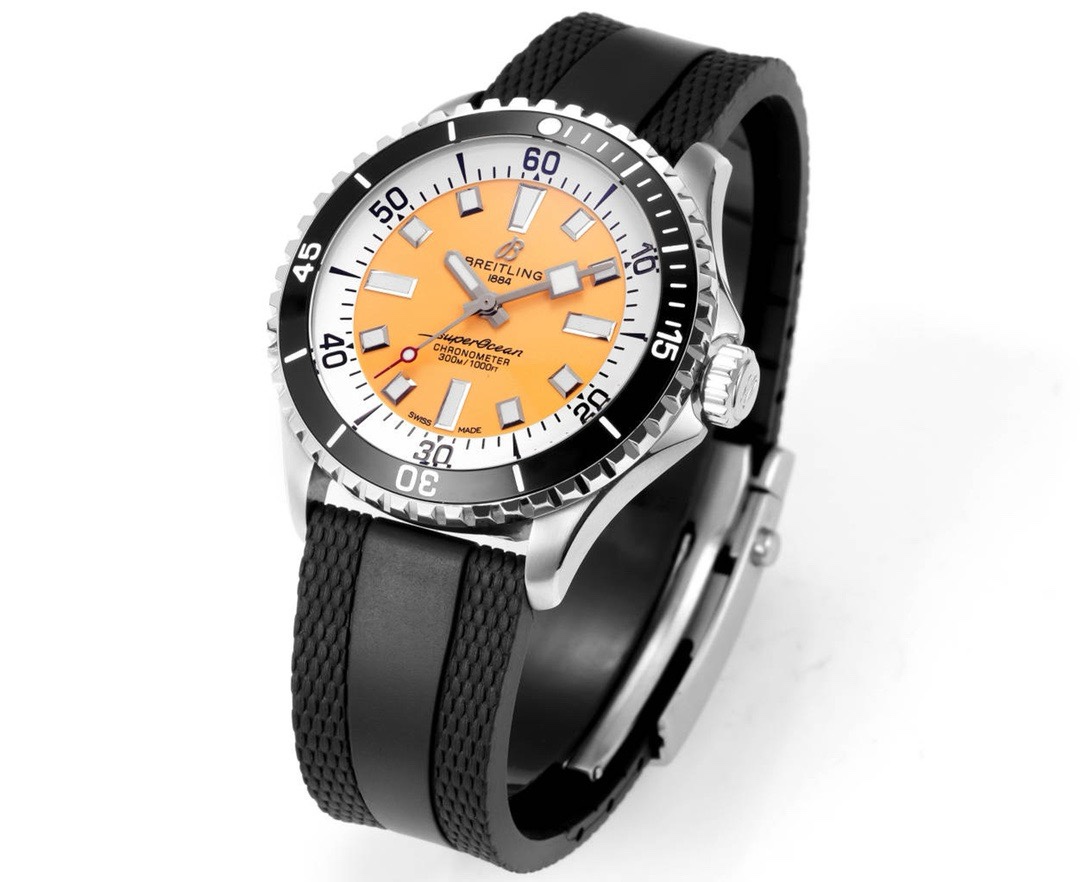 BREITLING Superocean 42mm Dive Watch, GR Factory Version Luminous Dial Ceramic Bezel Rubber Strap Multiple Colors