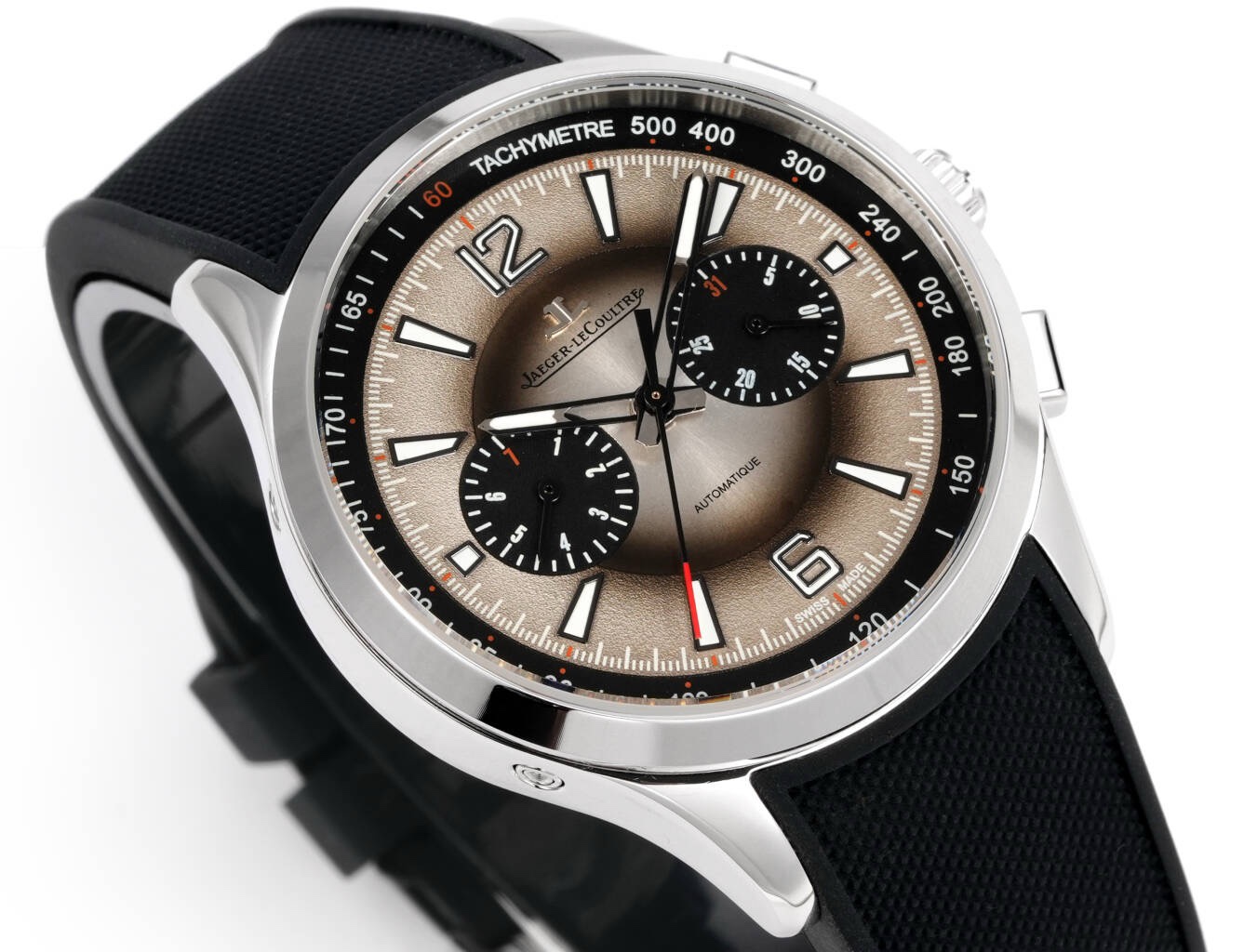 Jaeger-LeCoultre Polaris Chronograph Automatic Watch 42mm Rubber Strap