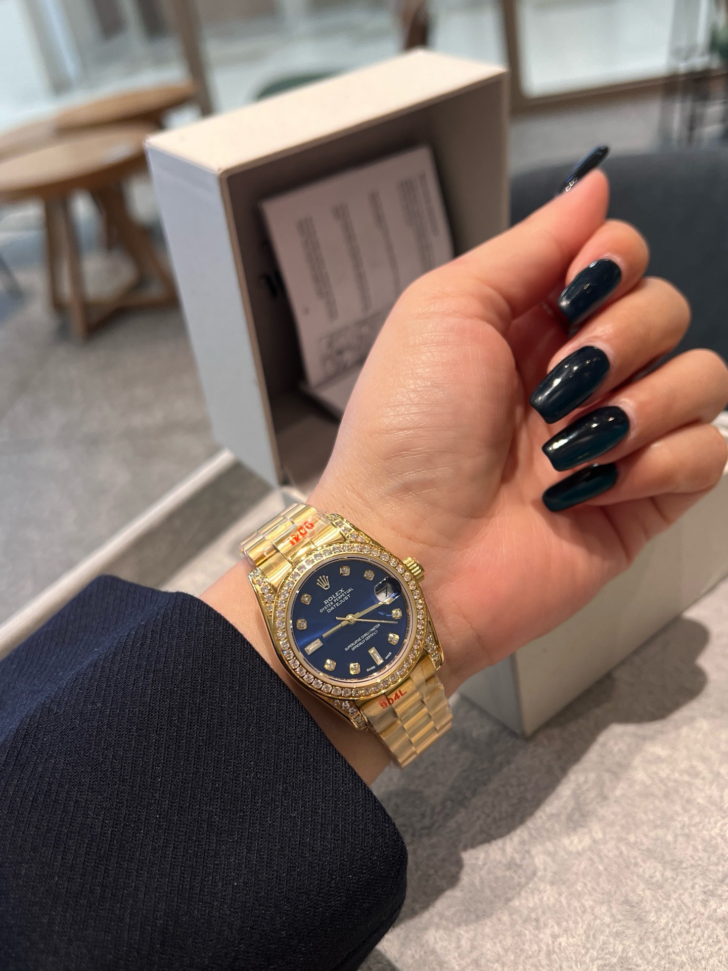 Rolex Datejust 31mm Women Watch, Hand-set Crystals Solid Steel Band Luxury Dress Watch