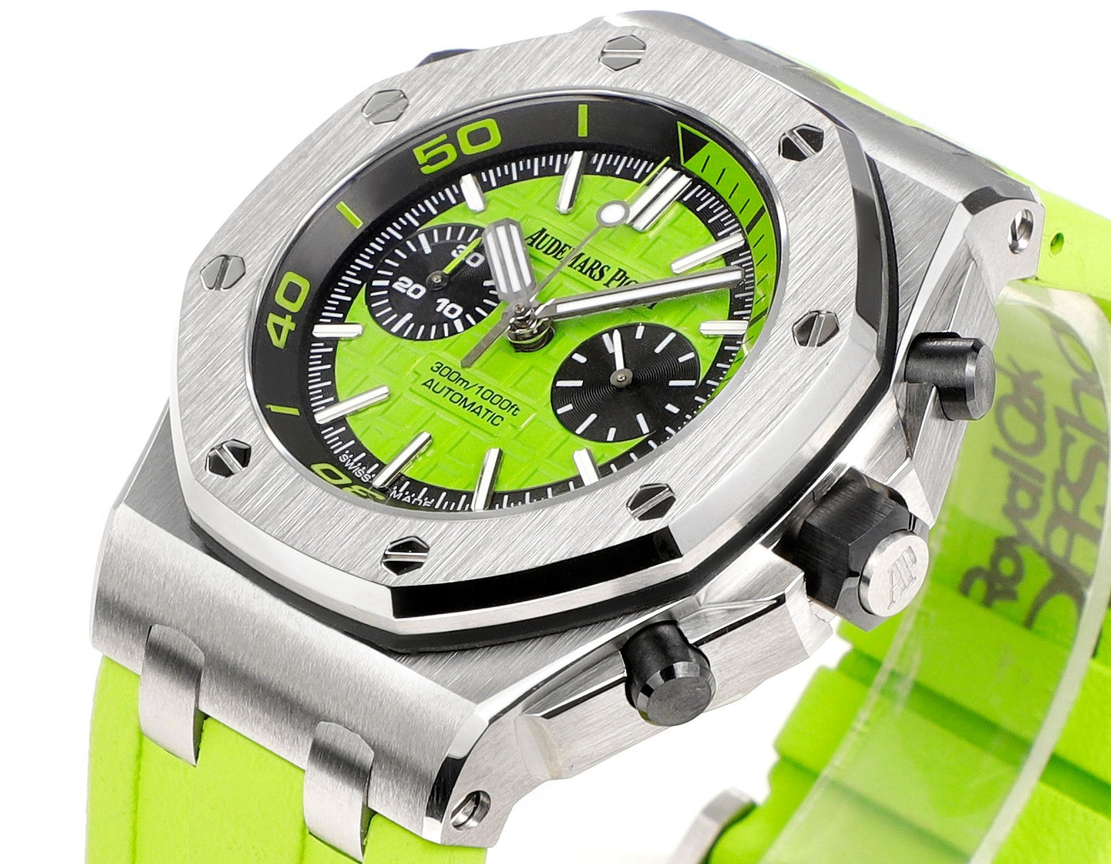 Audemars Piguet Royal Oak Offshore Chronograph 42mm | Cal.3124 Automatic Watch Rubber Strap