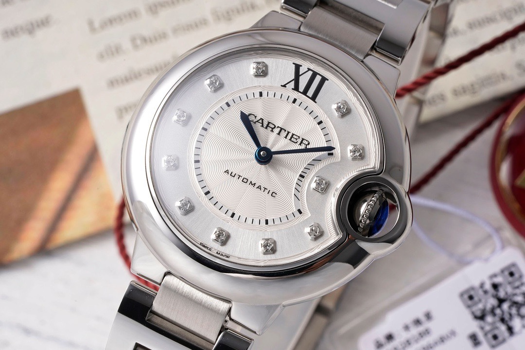 Cartier Ballon Bleu AF Upgraded 33mm Women Automatic Wristwatch
