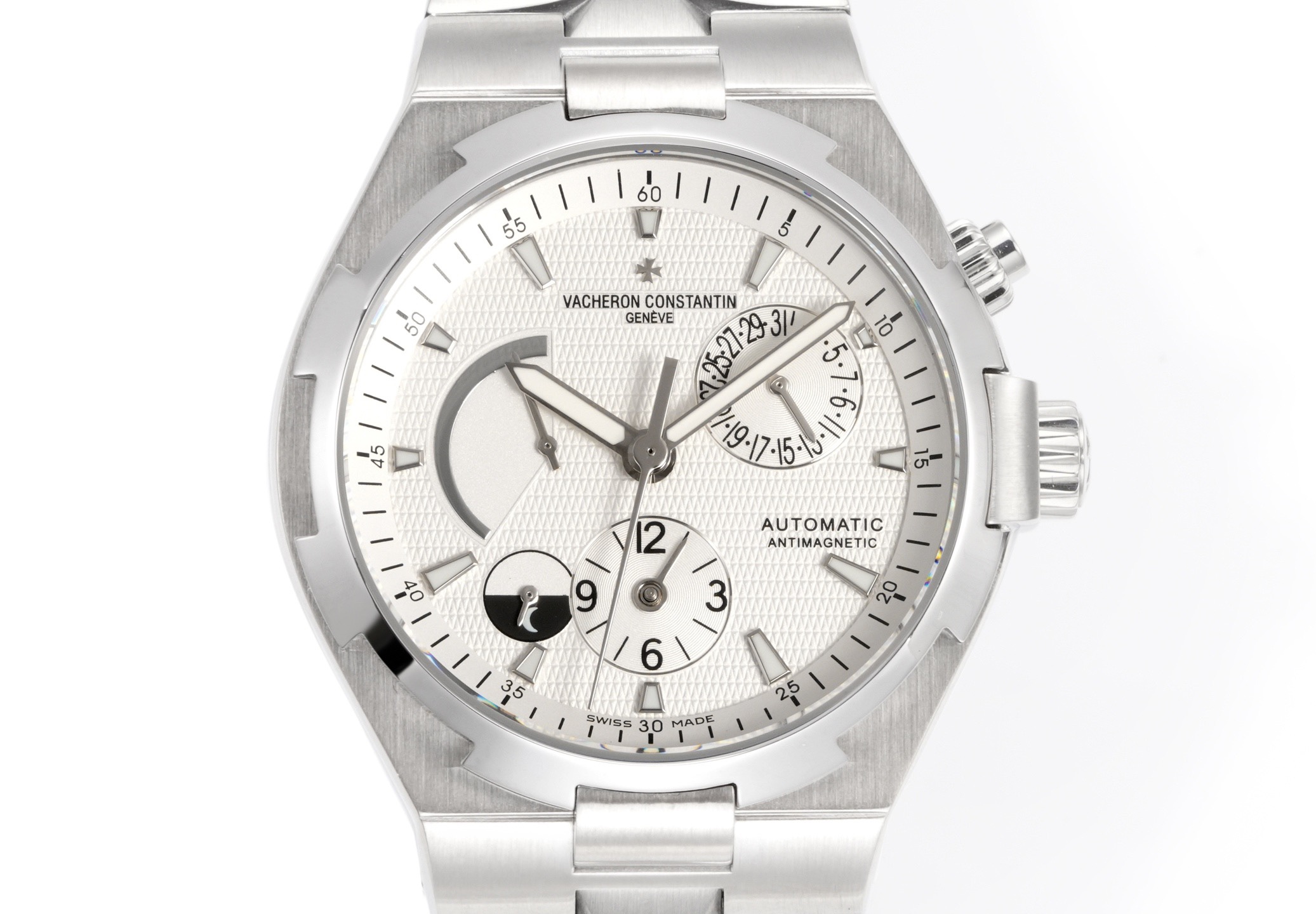 Vacheron Constantin Overseas RW4 Multifunctional Mechanical Watch, 42mm Stainless Steel Casual Business Gentleman Wristwatch