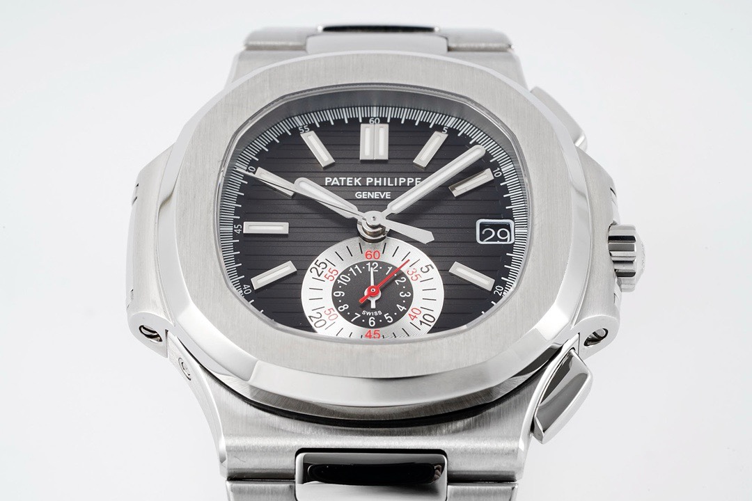 Patek Philippe Nautilus 5980 Chronograph Watch, 40.5mm, Real Working Small Second & Chronograph Functions