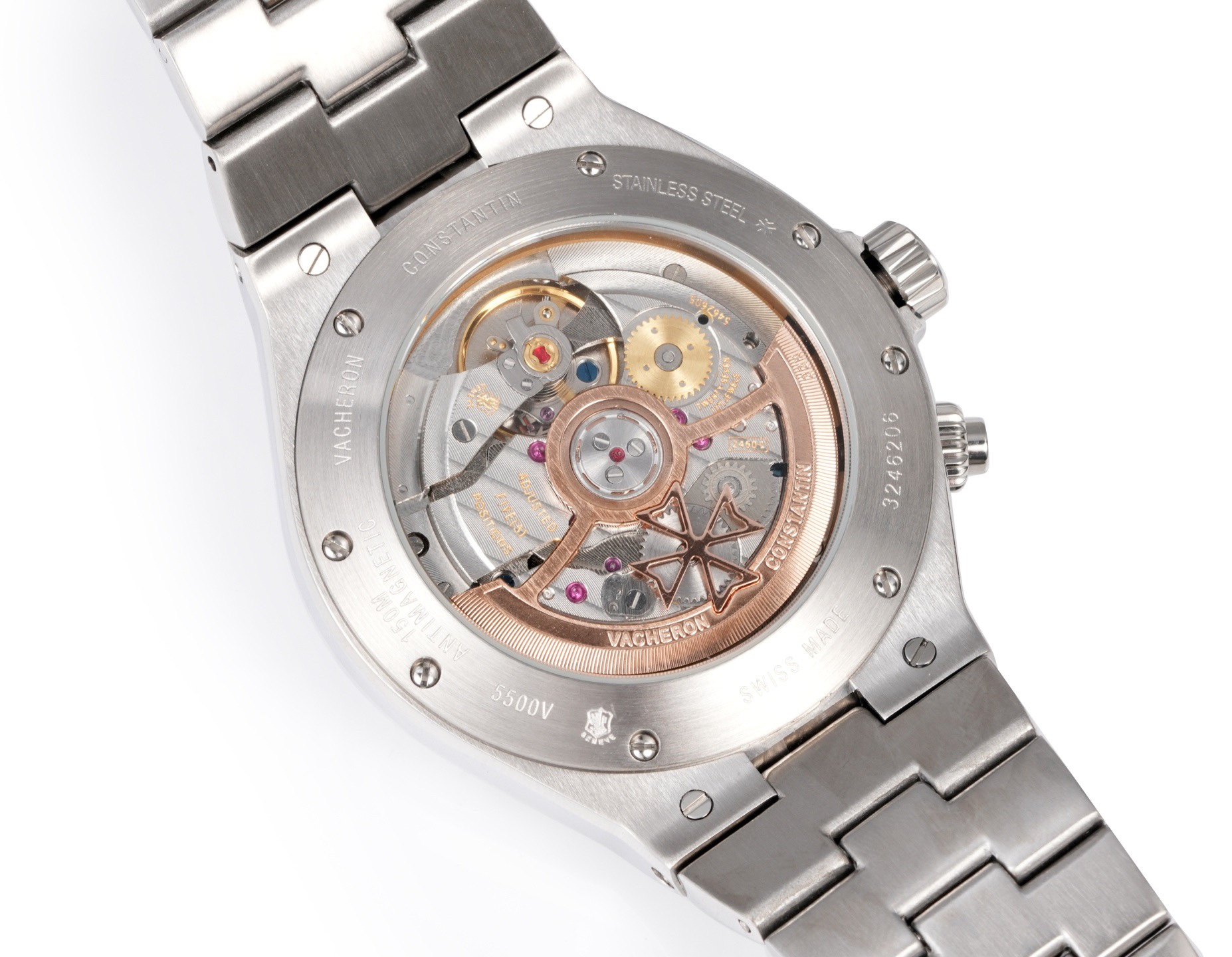 Vacheron Constantin Overseas RW4 Multifunctional Mechanical Watch, 42mm Stainless Steel Casual Business Gentleman Wristwatch