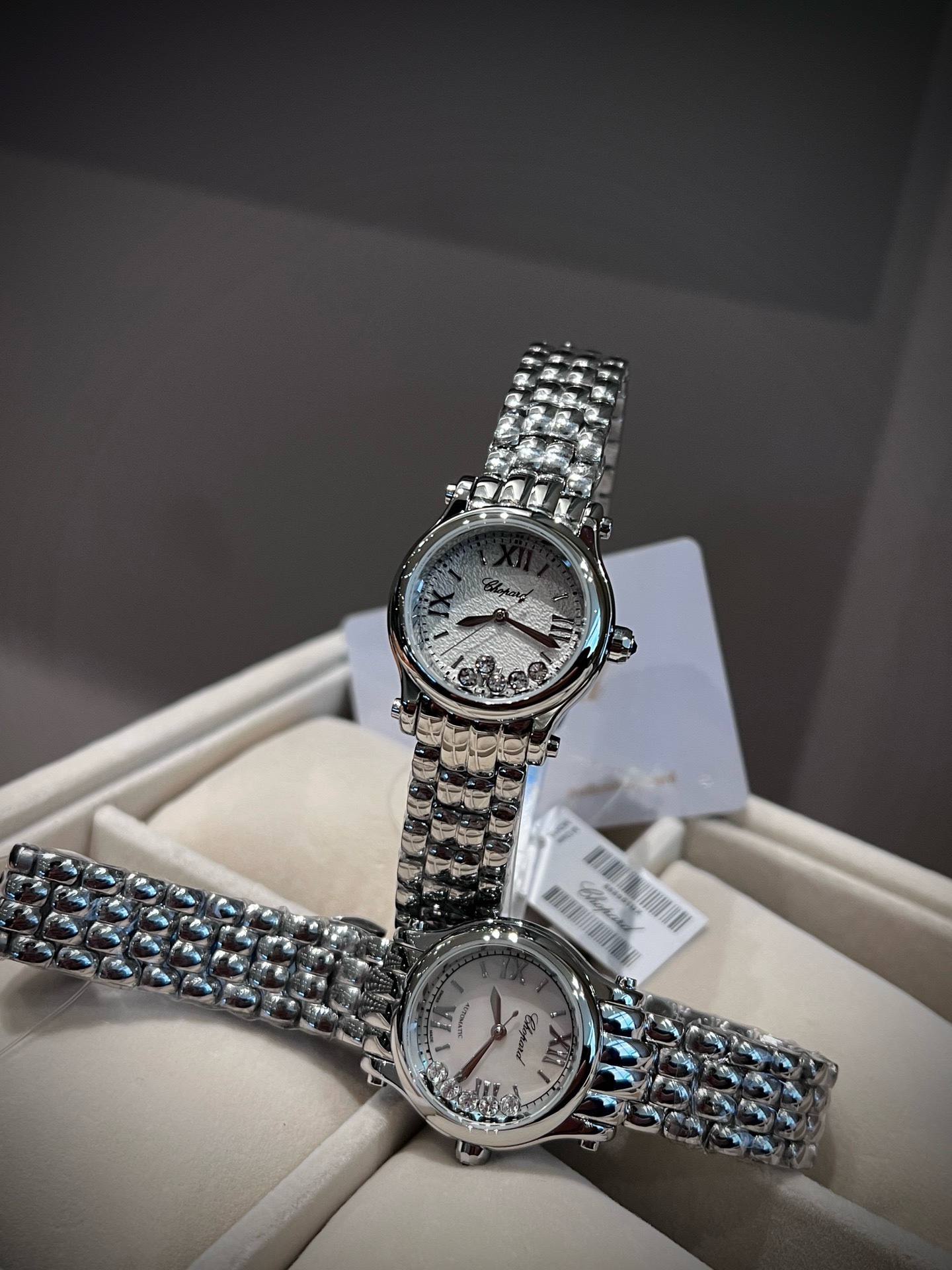 Chopard Happy Diamonds Women Watch 30mm, Stainless Steel Bracelet Fashion Watch