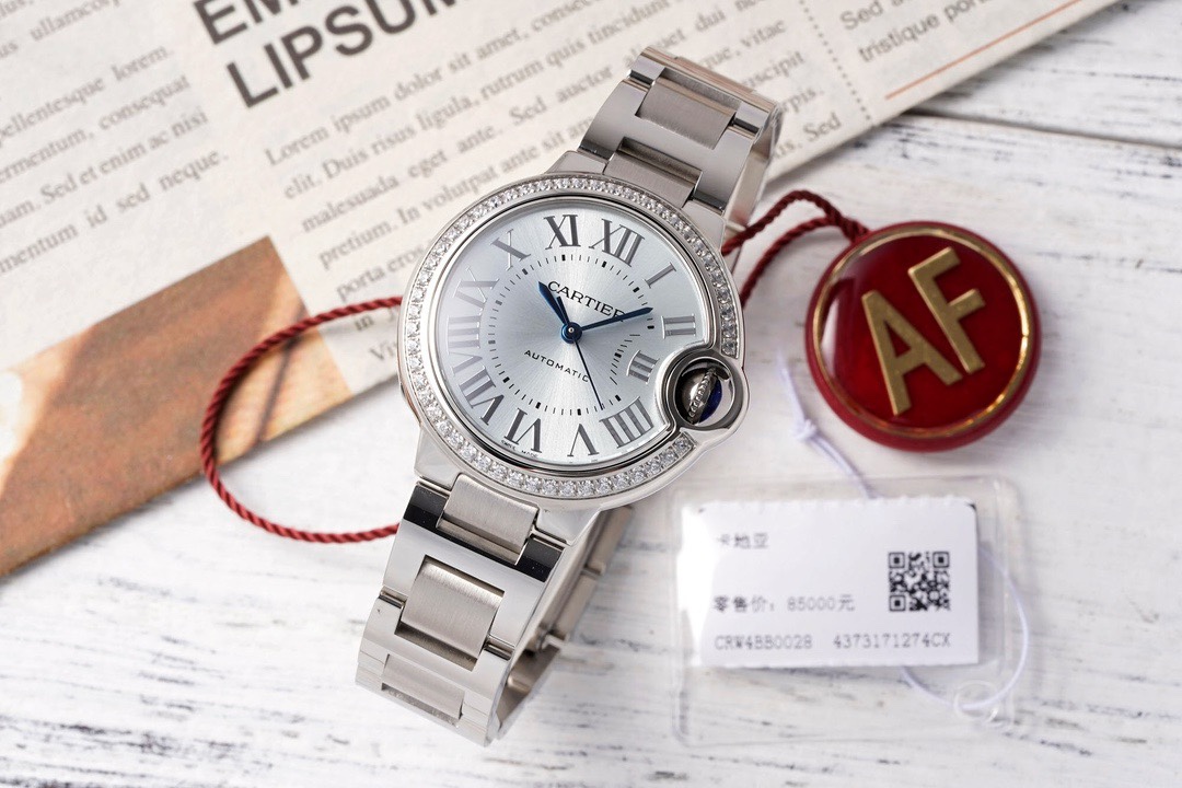 Cartier Ballon Bleu AF Upgraded 33mm Women Automatic Wristwatch