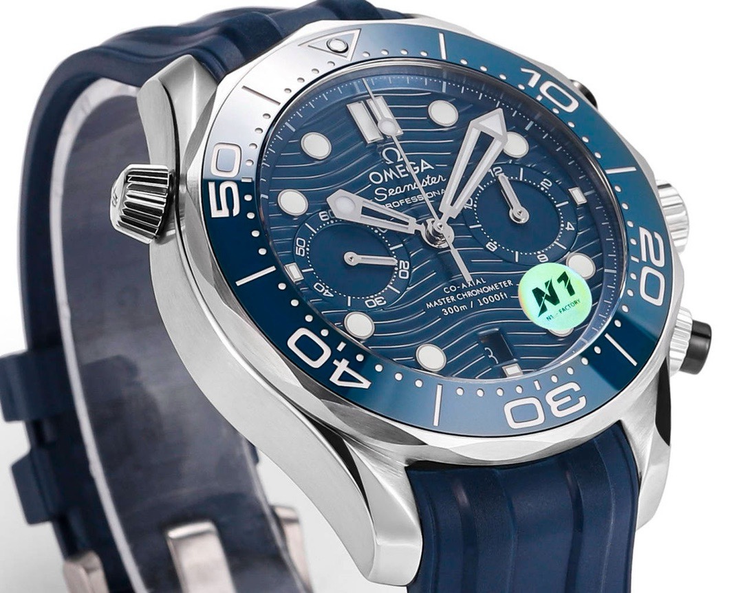 OMEGA Seamaster 300 Chronograph 44mm Dive Watch Cal.9900 Full Function Ceramic Bezel