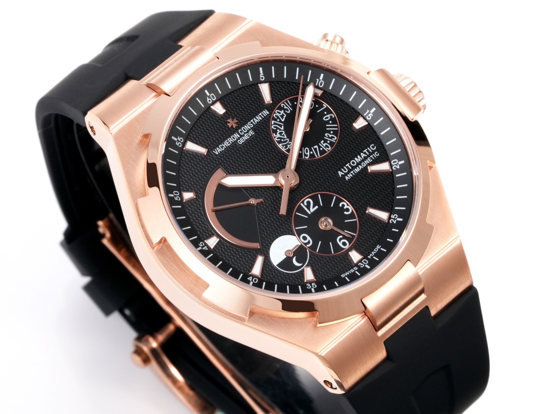 Vacheron Constantin Overseas RW4 Multifunctional Mechanical Watch, 42mm Stainless Steel Casual Business Gentleman Wristwatch