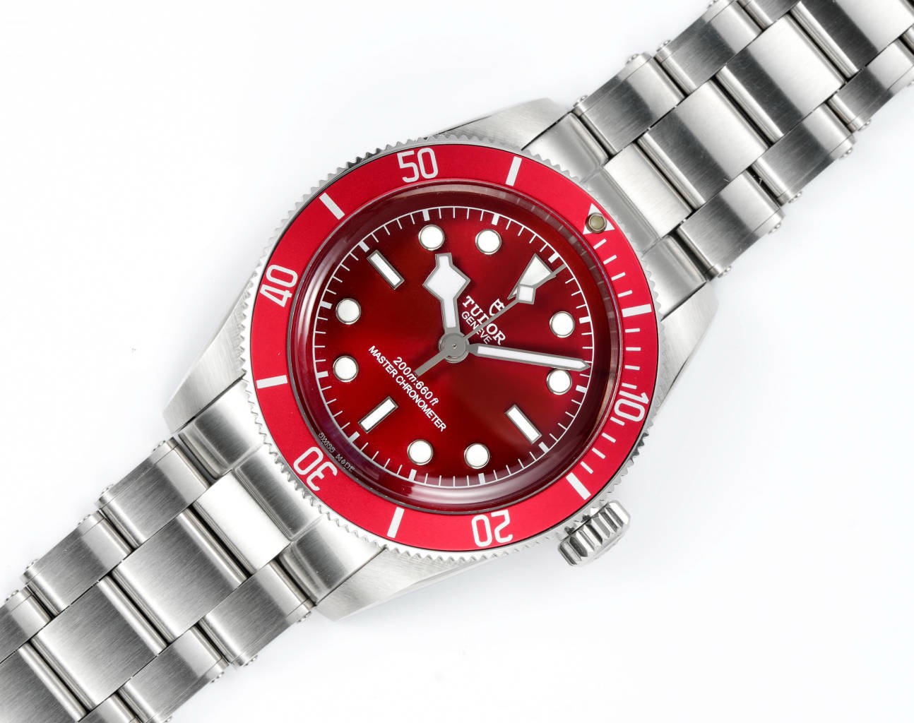 Tudor Black Bay GMT Automatic Diver Watch 41mm, Domed Sapphire Crystal, Rivet Stainless Steel Bracelet, Multiple Ceramic Bezel Color Options